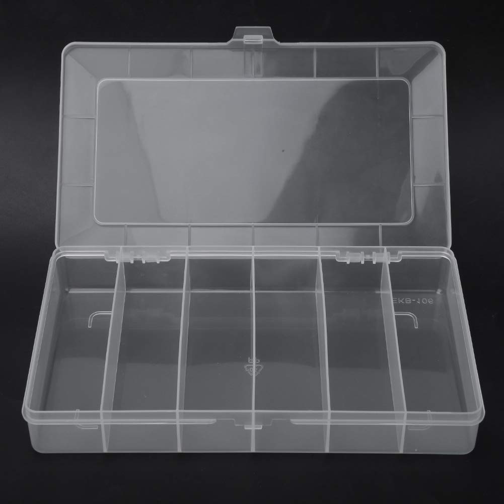 Bnineteenteam 15-Compartment Transparent Grid Guitar Pick Case - Storage Box for Picks, Jewelry & Small Accessories | Perfect for Musicians, Travel & Organizing