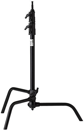 Kupo 20 Master C Stand with Sliding Leg - Heavy Duty Black Photography Stand for Studio Lighting, Video Production & Film Sets