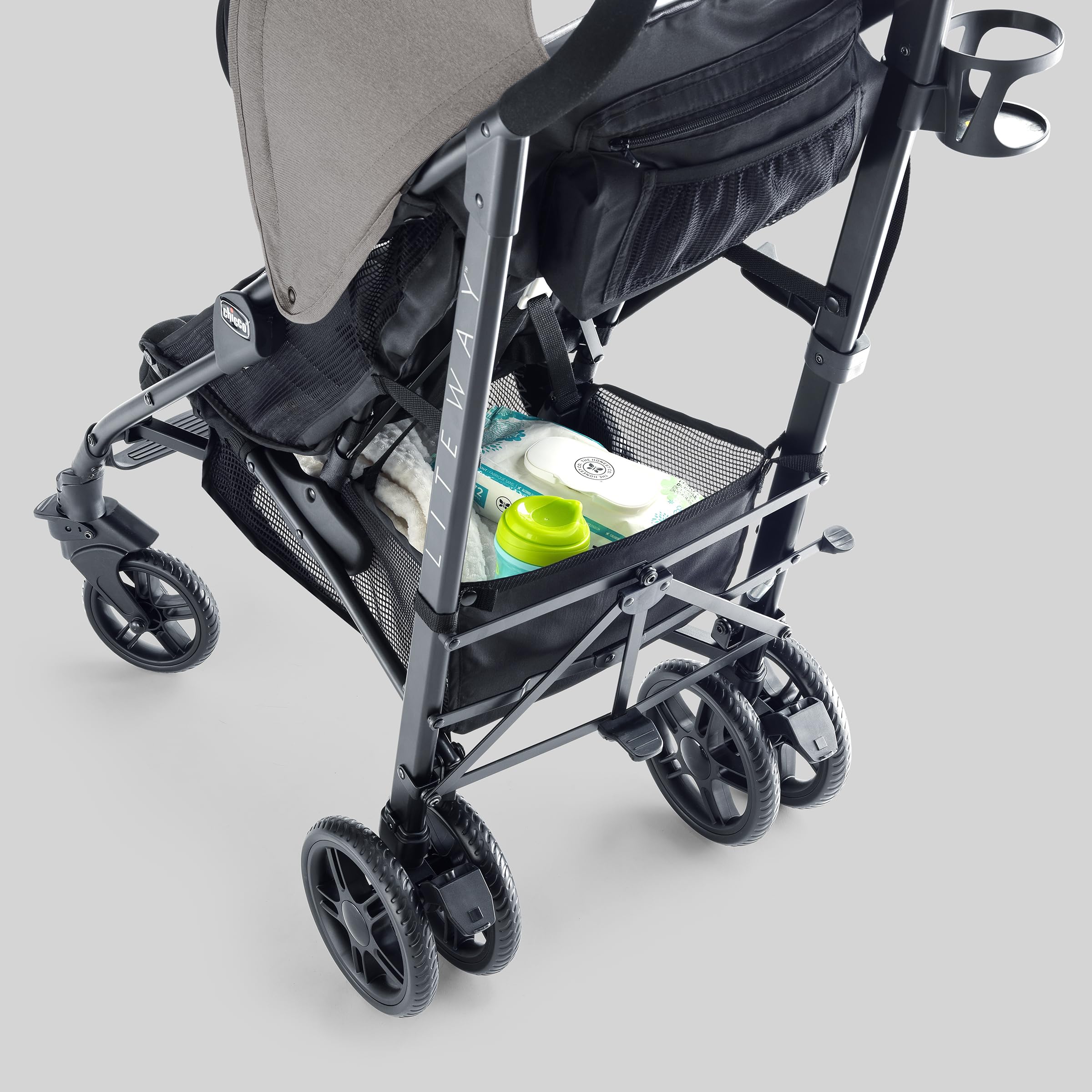 Chicco Liteway Compact Lightweight Umbrella Stroller for Babies & Toddlers up to 40 lbs - Aluminum Frame, Easy Fold Travel Stroller | Arctic Blue - Perfect for City Walks, Travel & Everyday Use