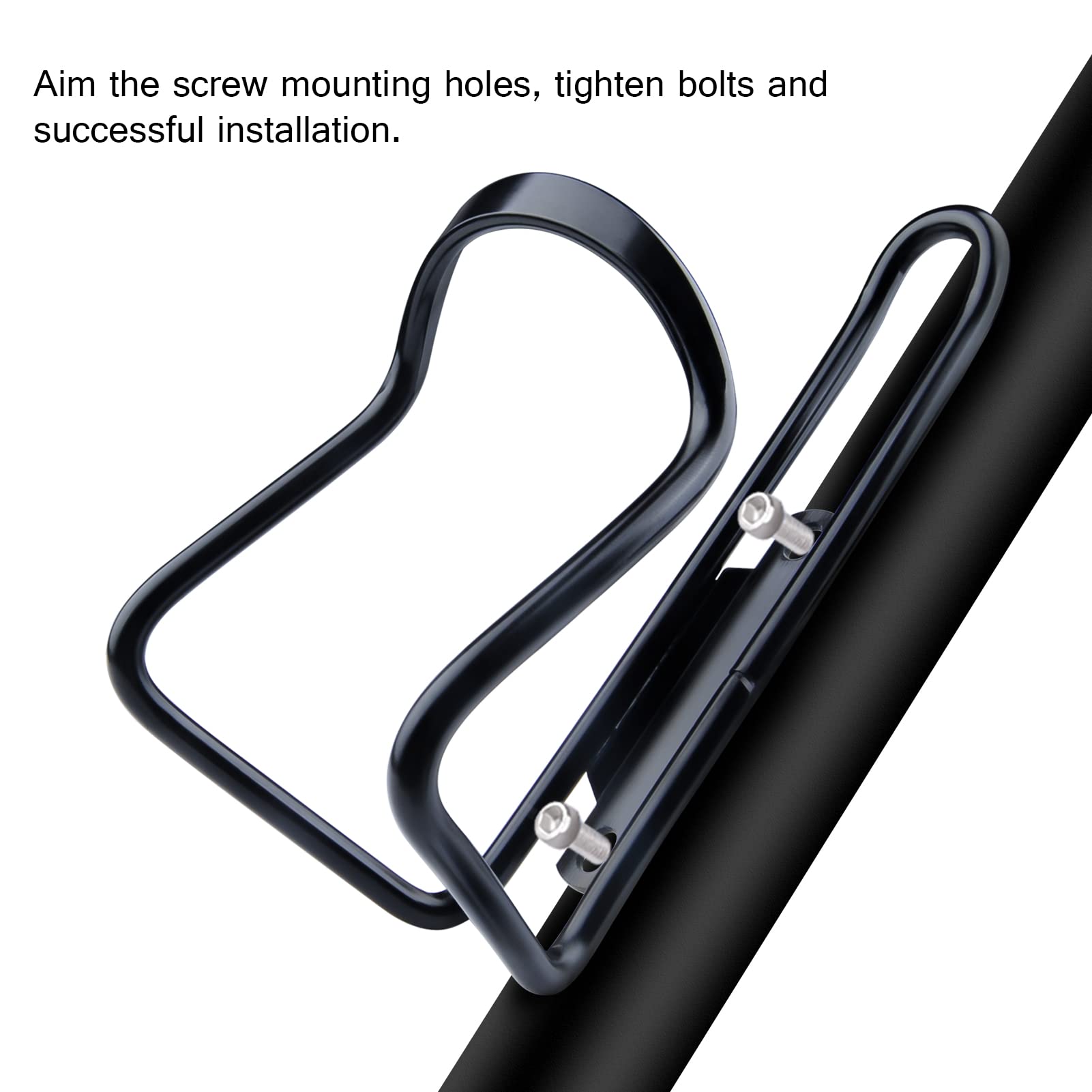 FiveBox Aluminum Alloy Bike Water Bottle Cage Holder - Lightweight & Durable Cycling Accessory for Road, Mountain & Commuter Bikes - Perfect for Outdoor Sports, Fitness & Daily Rides