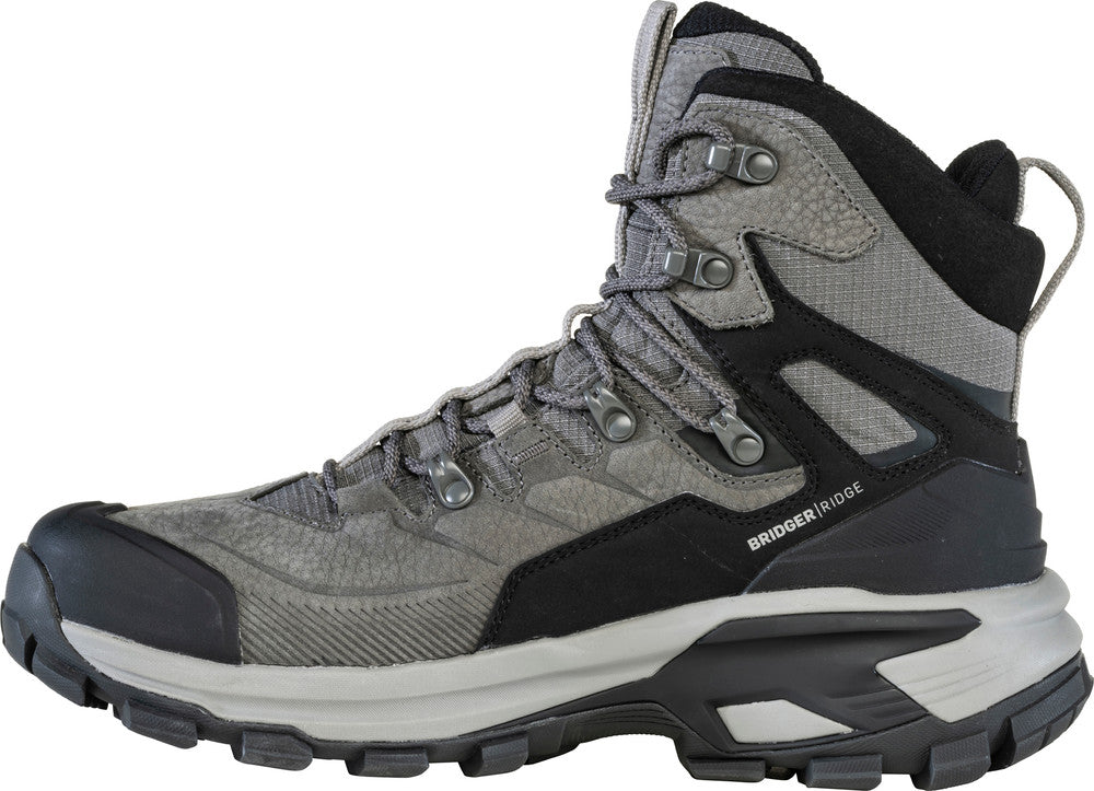 Oboz Bridger Ridge Mid GTX Waterproof Hiking Boots for Men - Durable & Comfortable for Outdoor Adventures, Backpacking, and Trail Running