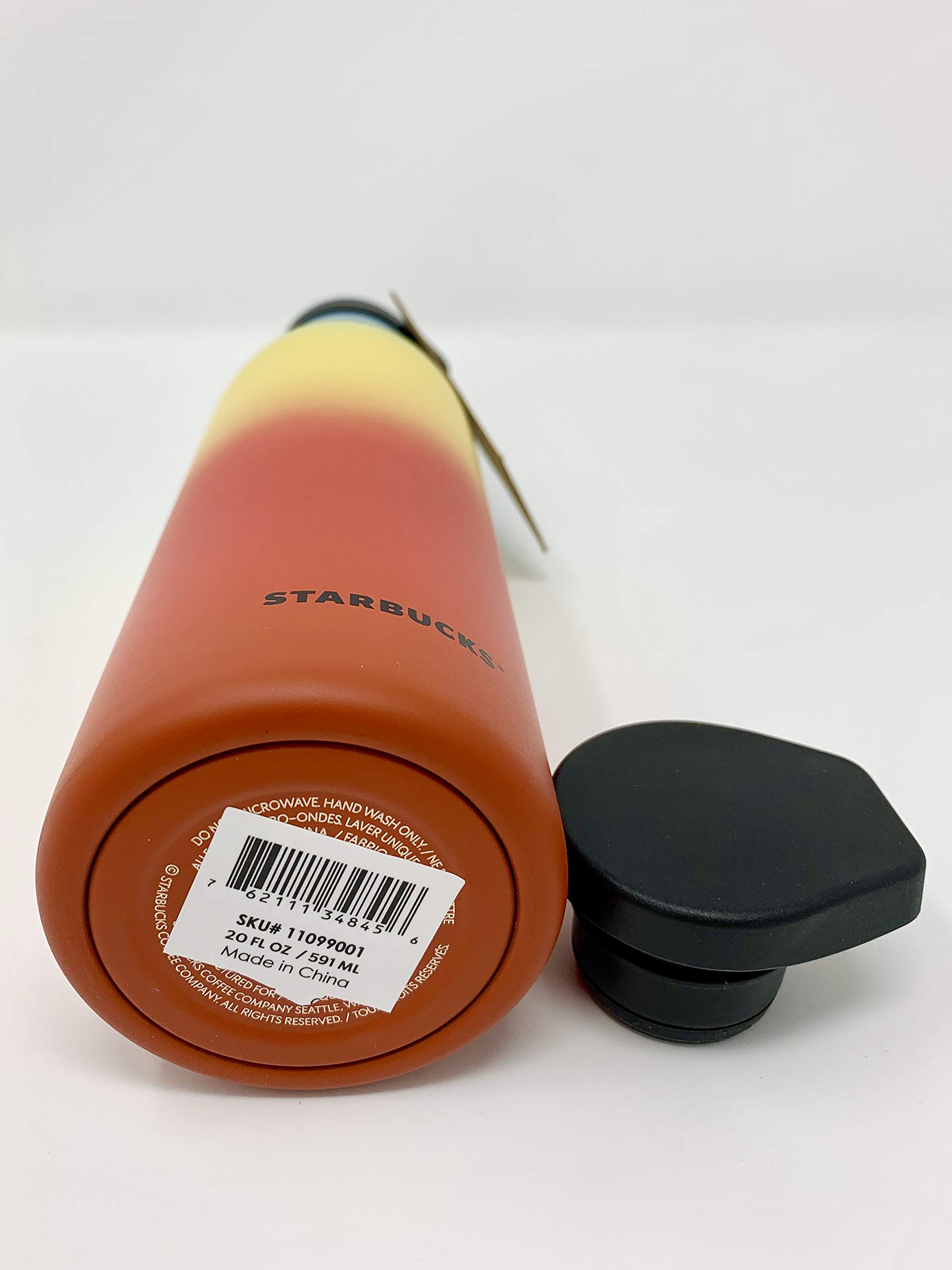 Starbucks 2019 Limited Edition Spring Rainbow Magnetic Lid Stainless Steel Water Bottle - 20oz Double Wall Vacuum Insulated Tumbler for Hot & Cold Drinks - Perfect for Office, Gym, Travel & Outdoor Activities