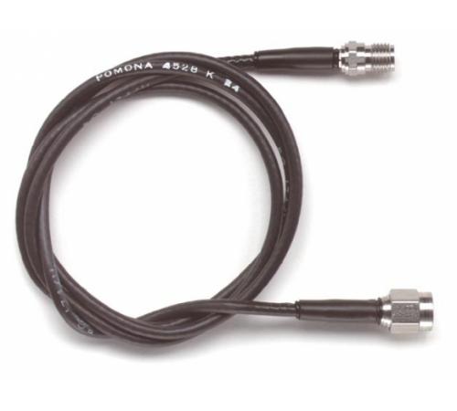 Fluke Pomona 4528 X SMA Male to Female 50 Ohm Coaxial Adapter on RG142B/U Cable - High Frequency RF Connector for Test Equipment & Communication Systems - Perfect for Lab, Field Testing & Wireless Applications