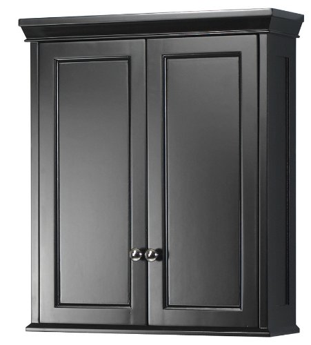 Pegasus TREW2428 Haven Wall Cabinet in Espresso Finish - Stylish Storage Solution for Kitchen, Bathroom, or Living Room Organization