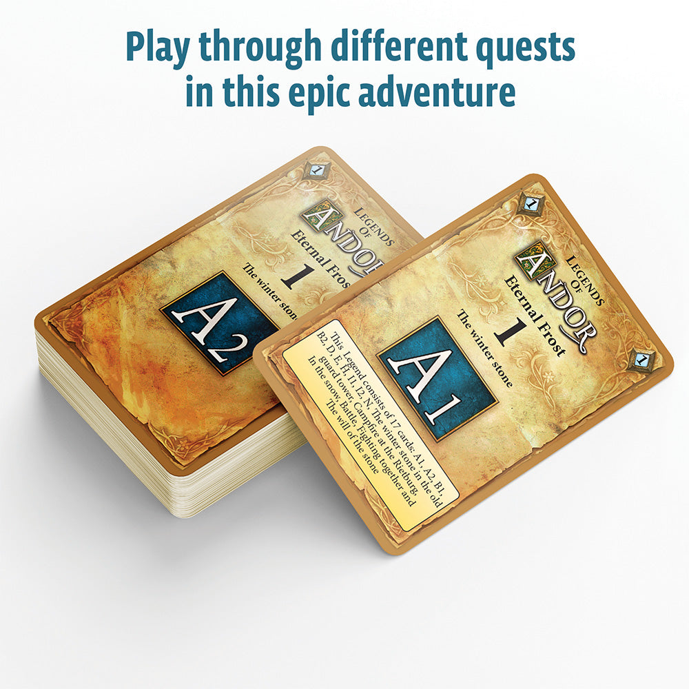 Legends of Andor: Eternal Frost - Epic Fantasy Board Game for Adults & Teens | Strategy Adventure Game with Miniatures | Perfect for Game Nights & Family Gatherings