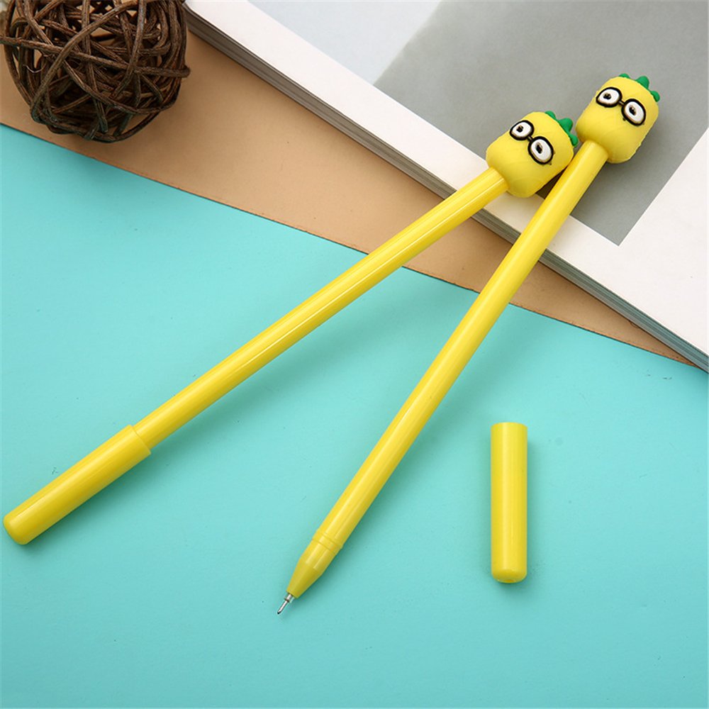 Kawaii Fruit-Shaped Gel Pens - 6 Pack Cute Expressive Writing Pens for School, Office & Kids | Fun Stationery Supplies for Girls & Boys | Perfect for Note-Taking, Journaling & Gift Giving