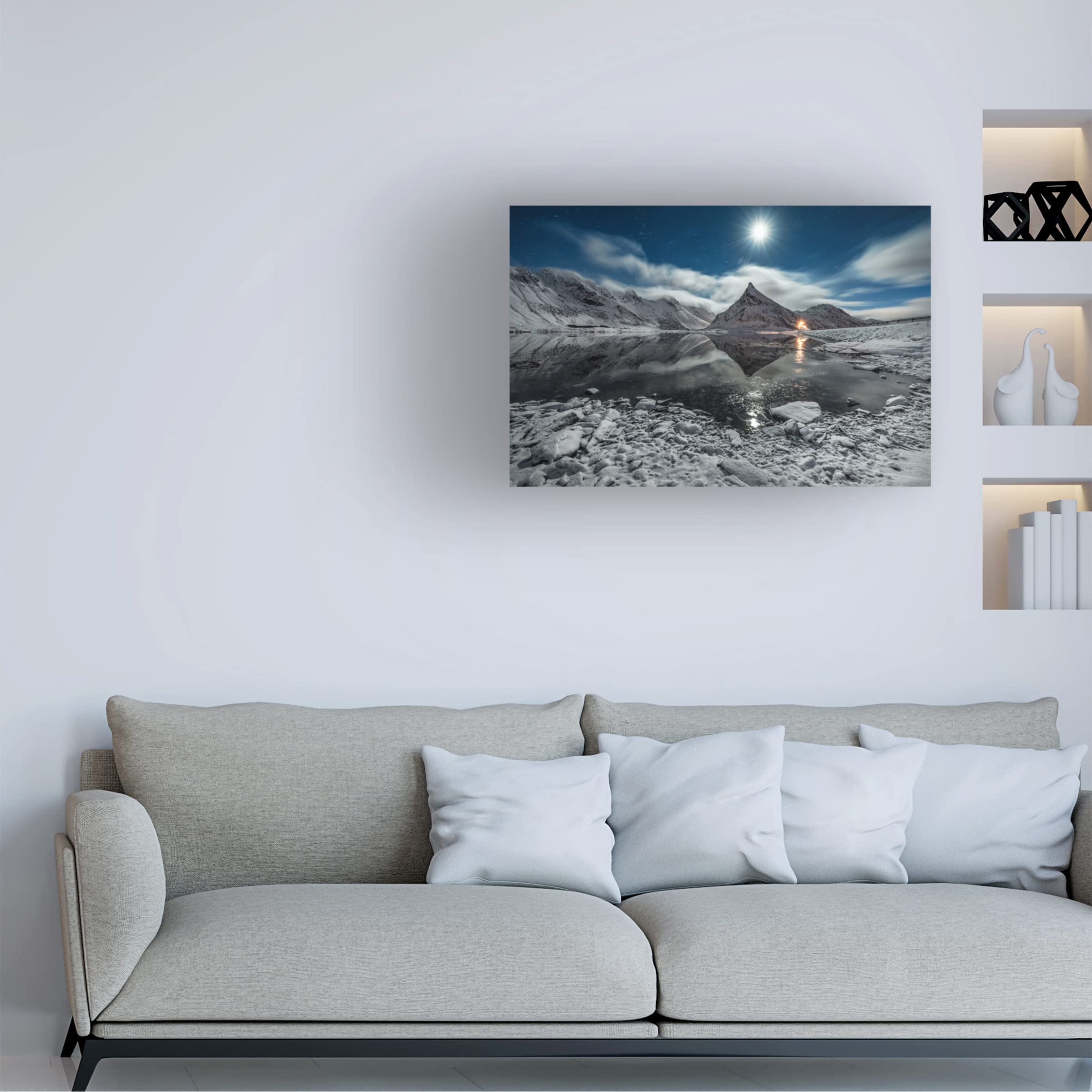 Raymond Hoffmann 'Moonlight' Canvas Art Print - Modern Home Decor for Living Room, Bedroom & Office - Trademark Fine Art Collection