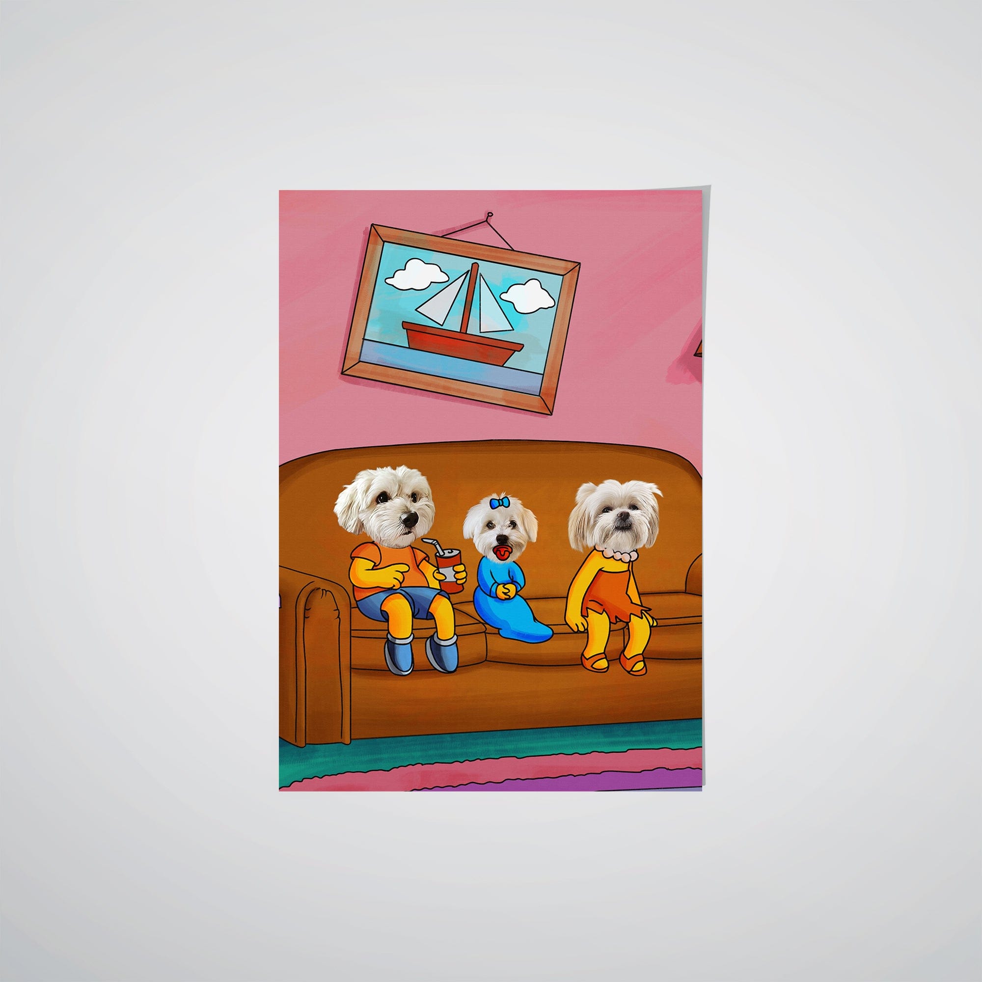 Custom Pet Portrait Poster - Personalized Dog & Cat Wall Art - Perfect for Home Decor & Gifts