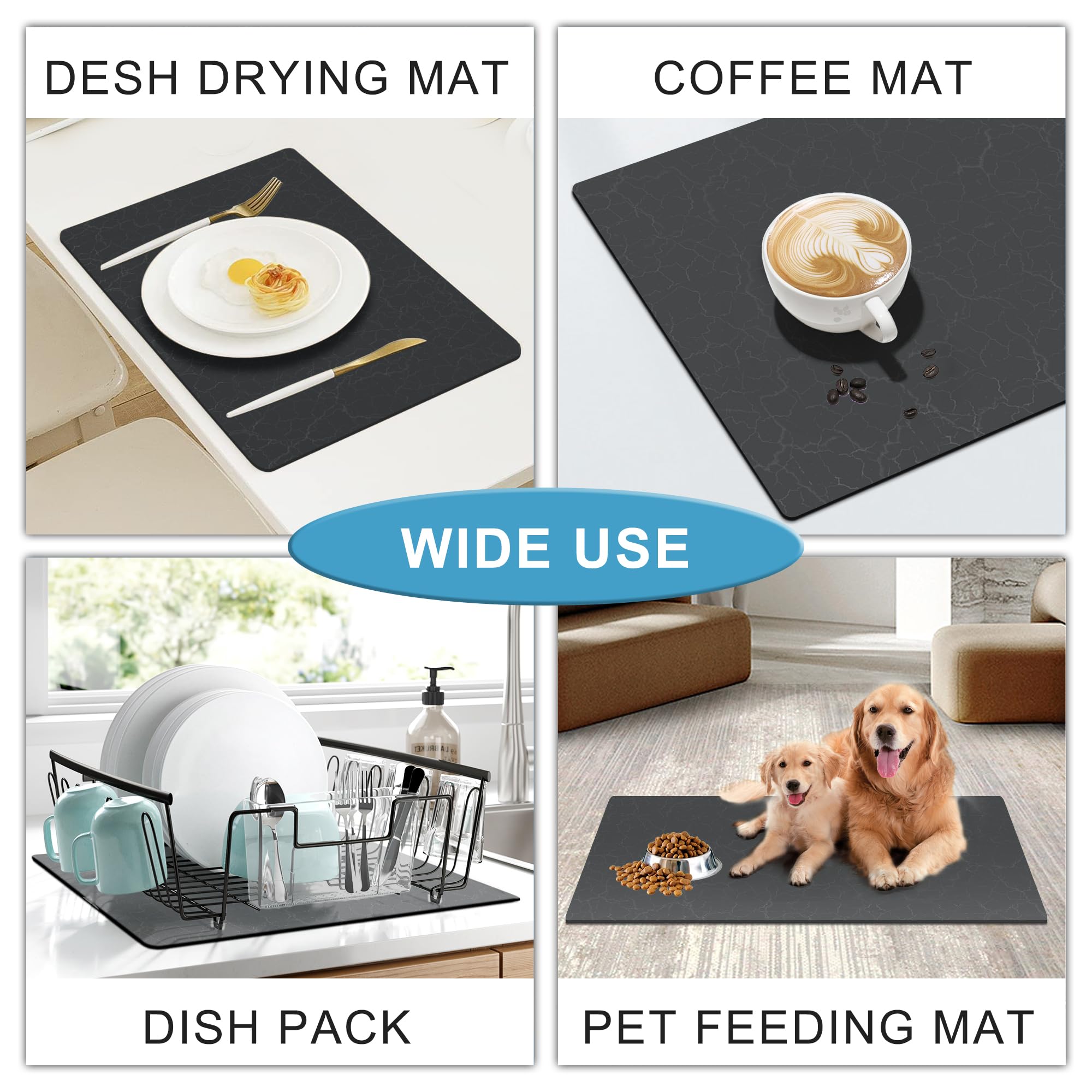 Non-Slip Coffee Maker Mat for Countertops - 19