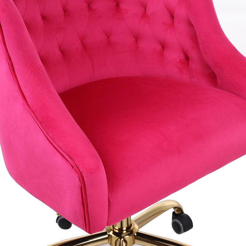 Penelope Velvet Tufted Office Chair - Ergonomic Executive Desk Chair with Lumbar Support - Perfect for Home Office, Gaming & Workspace Comfort