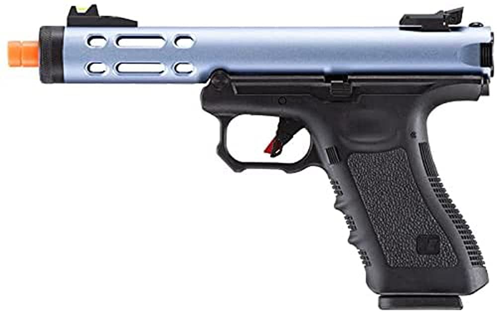 Lancer Tactical WE-Tech Galaxy Gas Blowback Airsoft Pistol - Black, Blue, Purple, Gold, Silver - Realistic Airsoft Gun for Training & Competition - Perfect for Milsim, Target Practice & Tactical Games