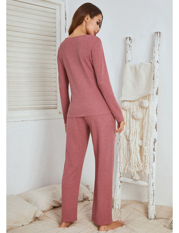 Cozy Winter & Fall Women's Loungewear Set - Soft Sleepwear Pajamas for Relaxing at Home | Perfect for Lounging, Sleeping & Cold Weather Comfort