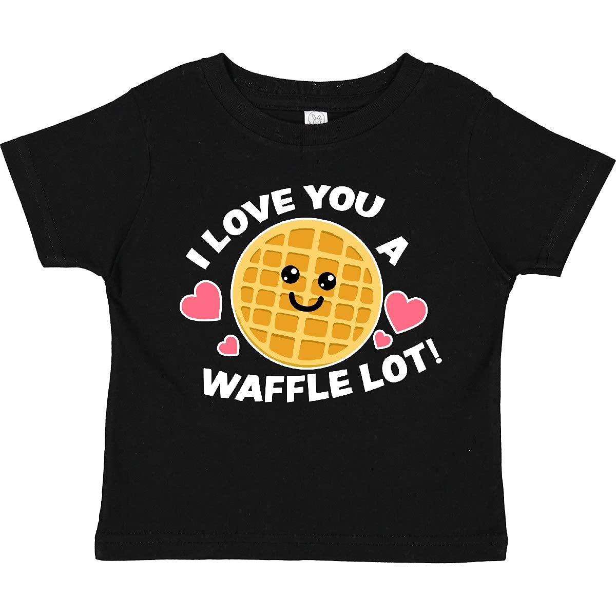 Inktastic I Love You a Waffle Lot Cute Happy Waffle Graphic Toddler T-Shirt - Perfect for Family Photos, Playdates & Casual Outfits