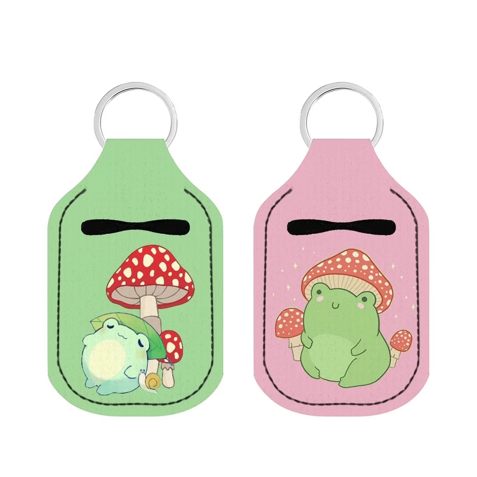 DIYFLASH 2-Piece Travel Size Bottle Set with Keychain Holder - Leak-Proof Mini Containers for Liquids, Essential Oils & Cosmetics | Perfect for Travel, Gym, Camping & Daily Use
