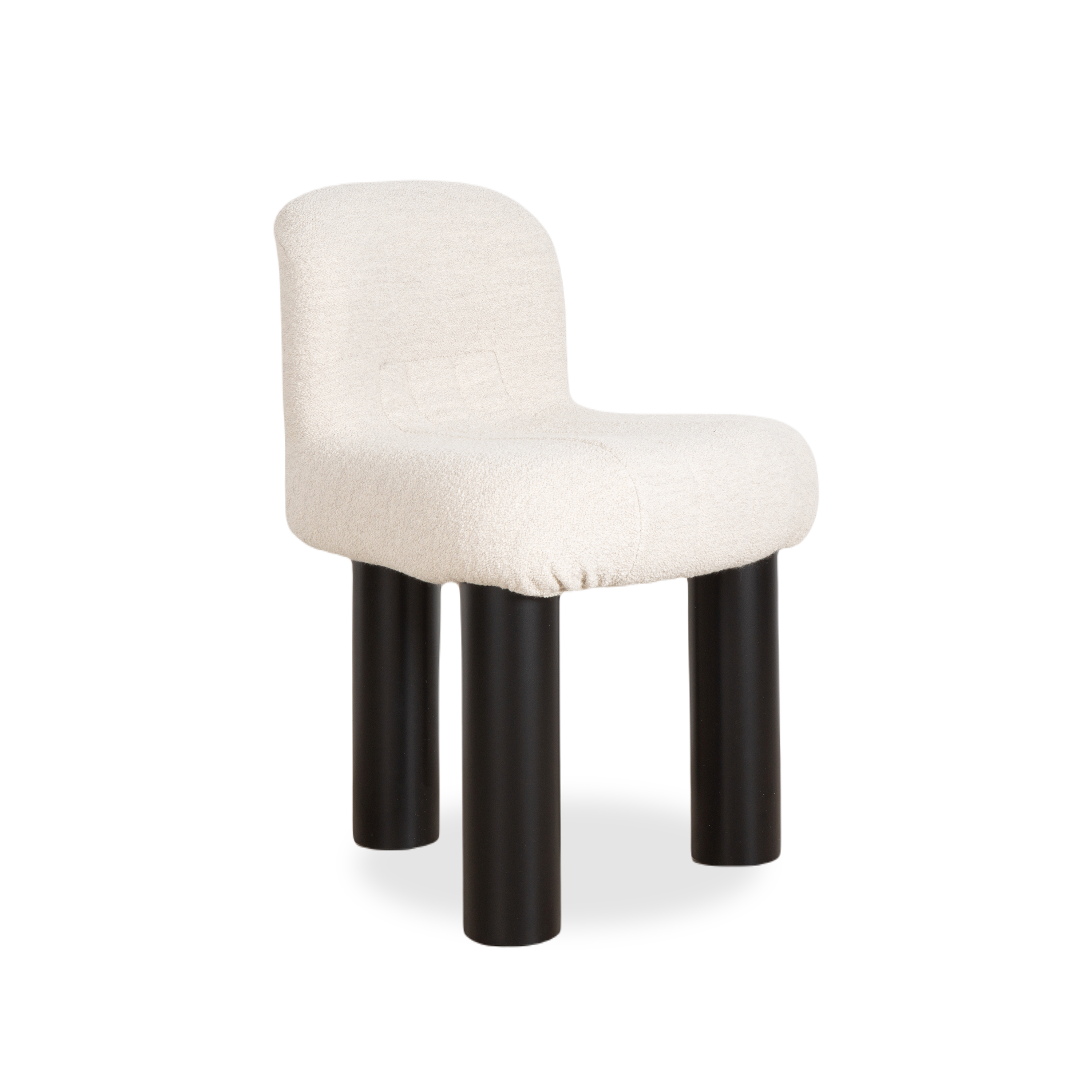 Botolo High Side Chair - Modern Dining Chair with Wooden Legs for Kitchen, Restaurant & Home Decor - Comfortable & Stylish Seating Solution