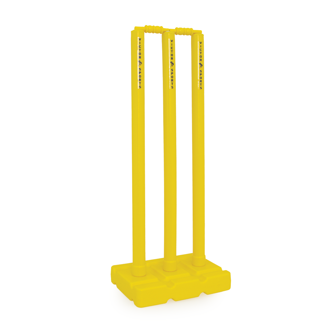 Victor Cricket Stump Set - Durable Plastic Cricket Wickets for Practice & Matches - Perfect for Backyard, School & Club Cricket Games