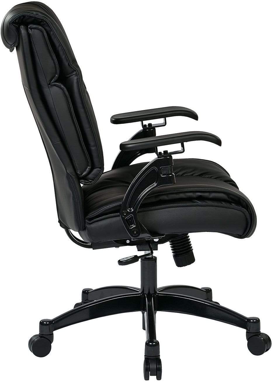 Eco Leather Conference Room Chair - Ergonomic Office Chair with Adjustable Height for Comfortable Meetings [9333E] | Perfect for Home Office, Conference Rooms & Executive Meetings