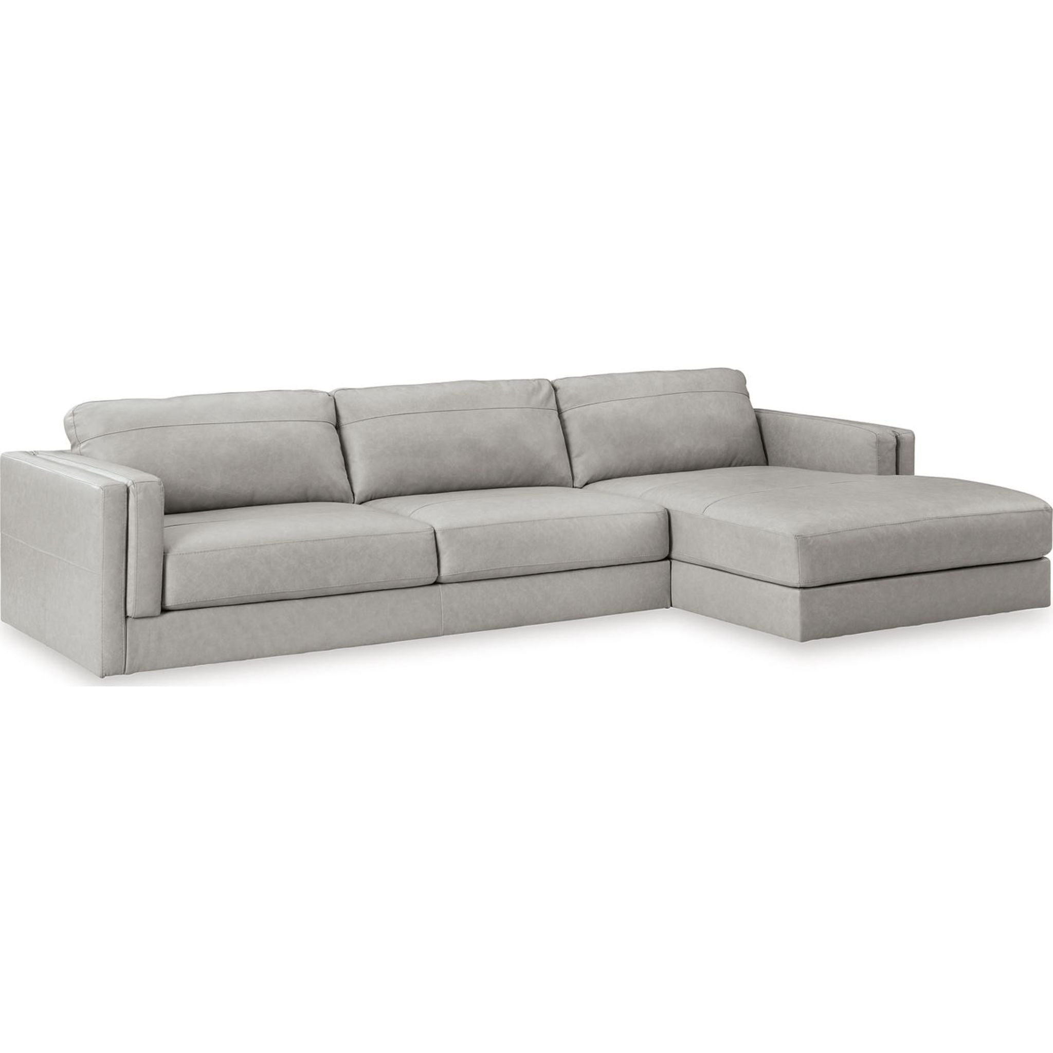Amiata 2-Piece Sectional Sofa with Chaise Lounge - Modern L-Shaped Couch for Living Room, Family Room & Apartment