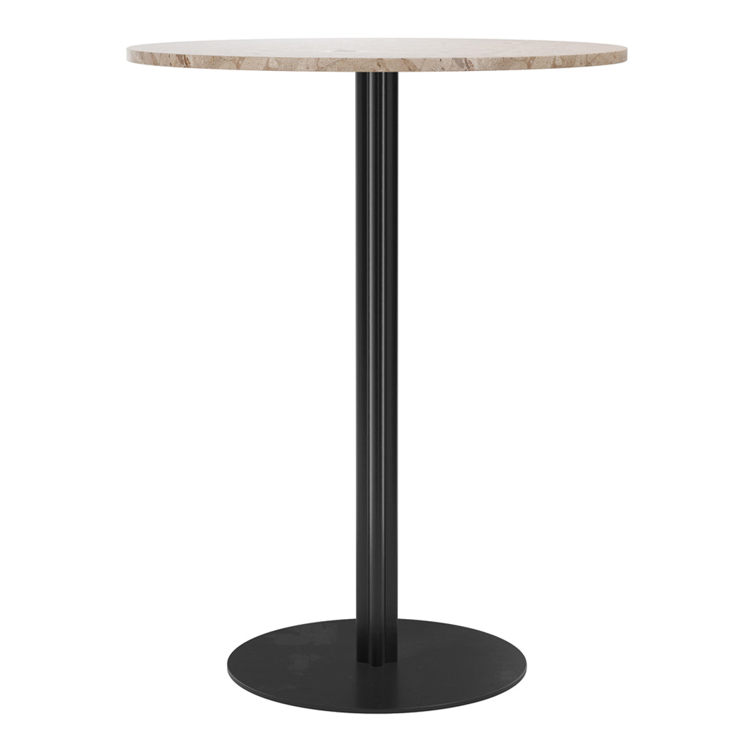 Round Harbour Column Bar Table - Modern & Stylish Counter Height Dining Table for Kitchen, Breakfast Nook, or Small Space Entertaining