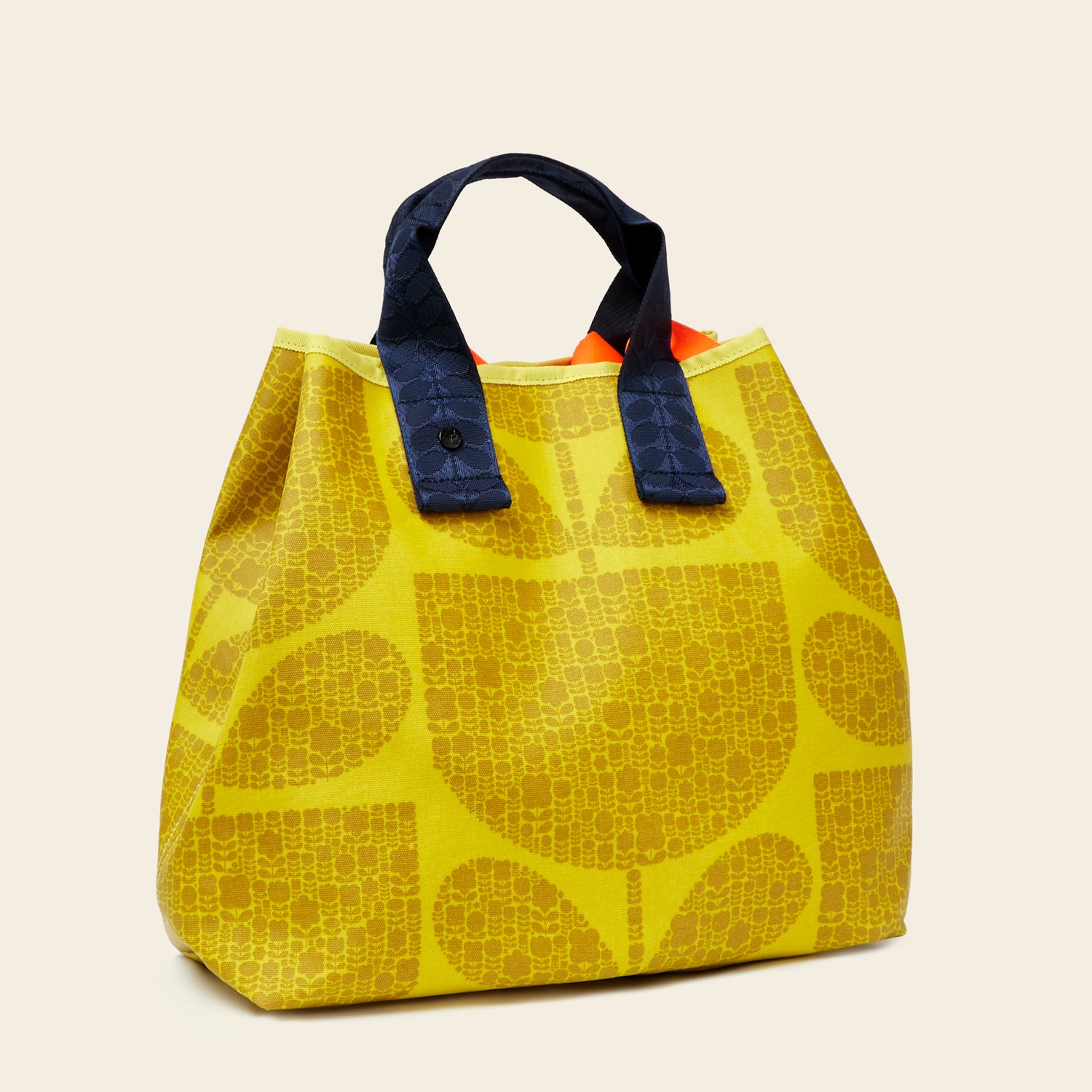 Stylish Large Carryall Tote Bag with Block Garden Sunflower Print - Perfect for Work, Travel & Beach Day Essentials