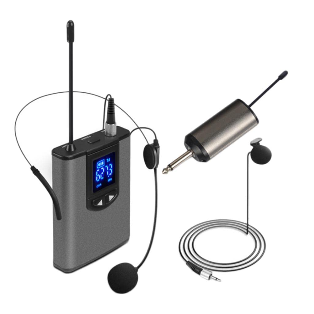 MERISHOPP Wireless Lavalier Microphone with Bodypack Transmitter - Professional Clip-on Lapel Mic for YouTube, Podcasting, Vlogging & Live Streaming | High-Quality Wireless Headset Mic for Content Creators