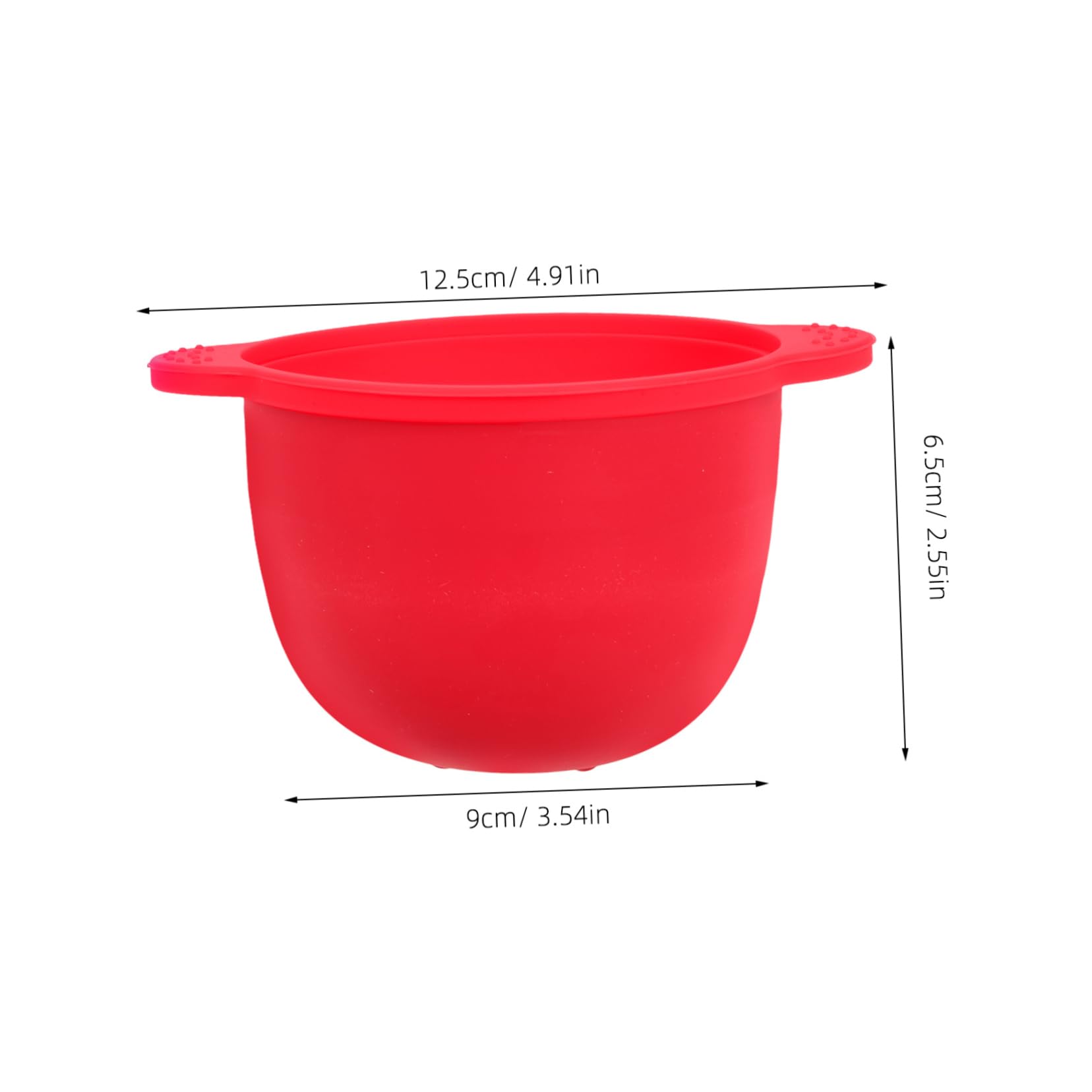 Professional Silicone Wax Warmer Pot for Hair Removal - Red Wax Melting Bowl with Inner Insert, Replacement Wax Heater for Salon & Home Use - Perfect for Eyebrows, Legs, Bikini Line & Facial Hair Removal