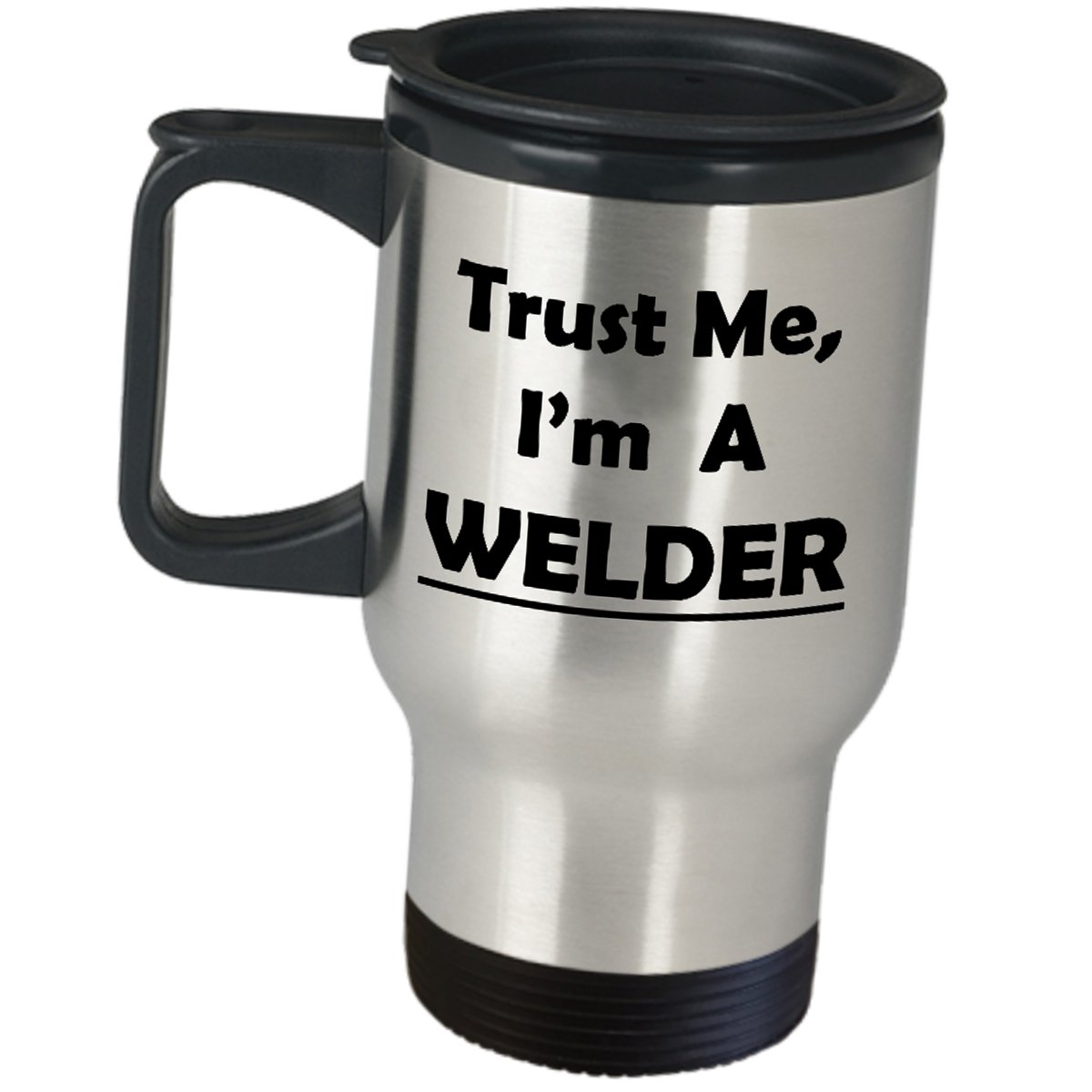 Trust Me I'm A Welder Funny Coffee Mug - Insulated Stainless Steel Travel Tumbler for Welders, Men, Husband, Son | Great Welding Gift & Novelty Present | Perfect for Job Sites, Workshops & Daily Commutes