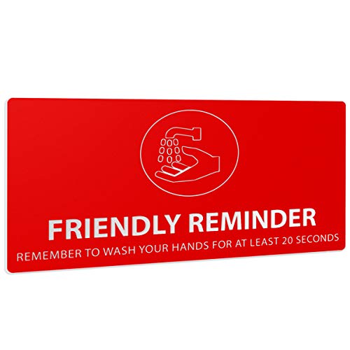 Red Plastic with White Engraving