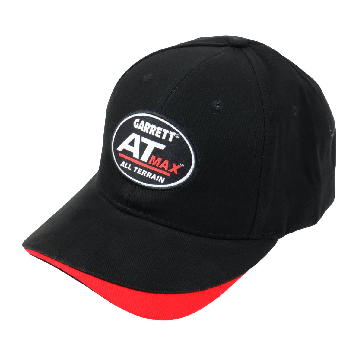 Garrett AT MAX Metal Detector Black Baseball Cap - Adjustable One Size Fits All with Fastener Strap - Perfect for Treasure Hunting, Beach Detecting & Outdoor Adventures