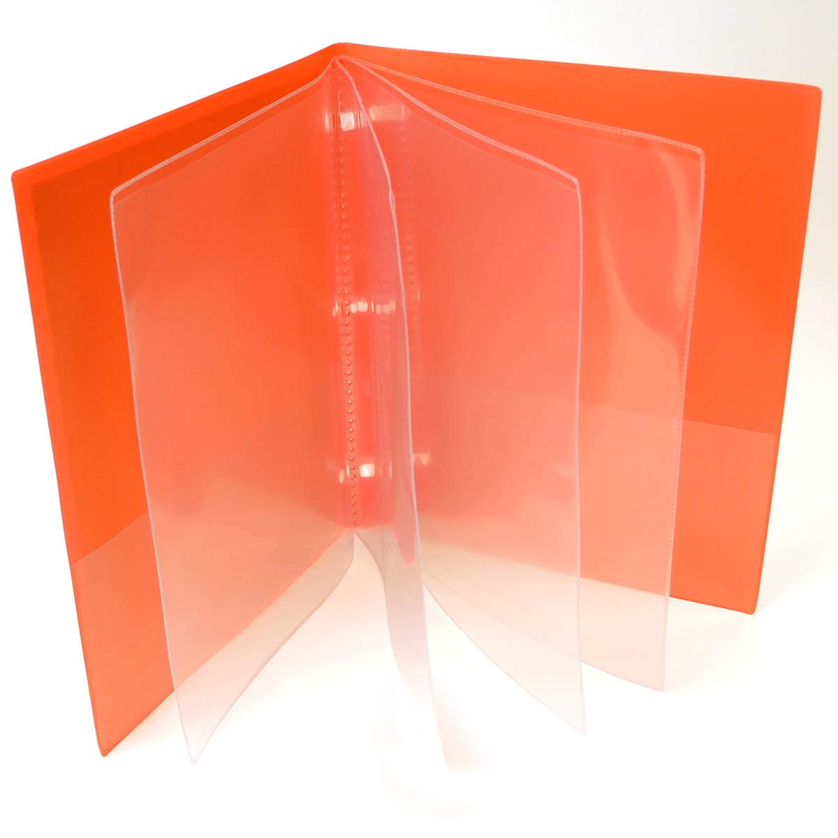 StoreSMART 100-Pack Orange Plastic Multi-Pocket Folders (4-Page, ZR8006-O-100) - Perfect for Office Organization, School Supplies & Document Storage