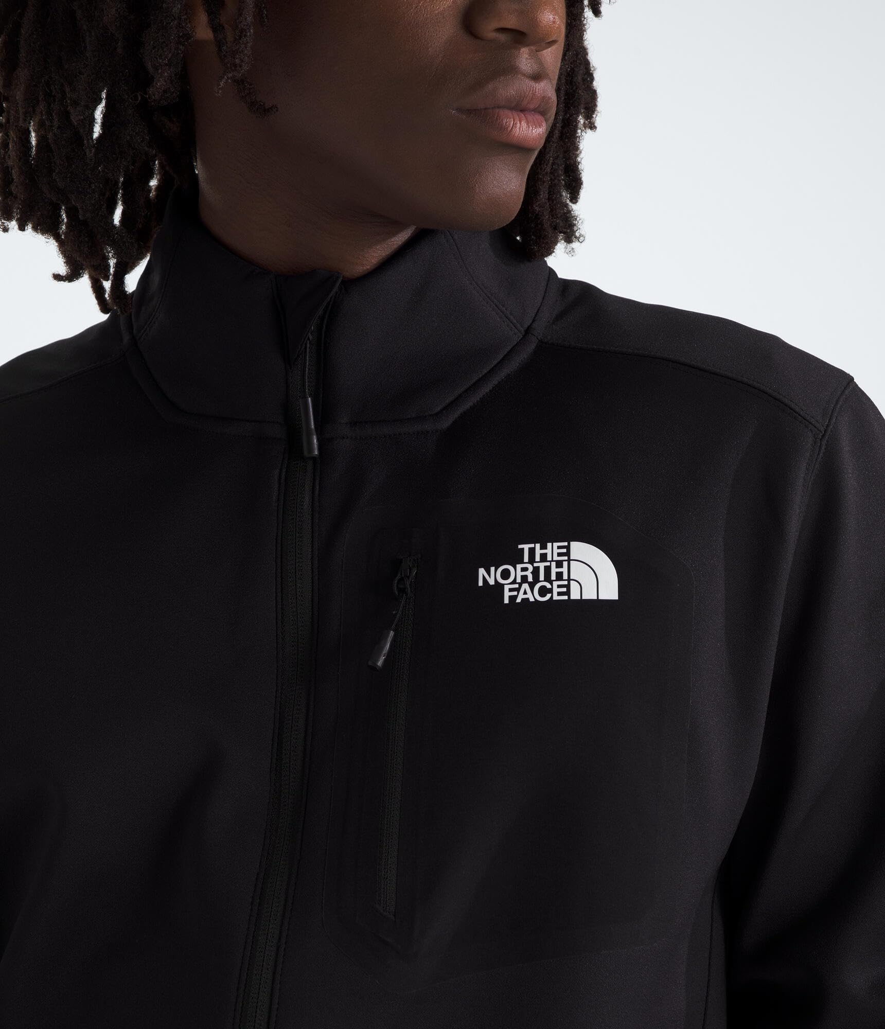 The North Face Men's Crest Full Zip Hoodie - Lightweight Fleece Jacket for Hiking, Camping & Outdoor Activities
