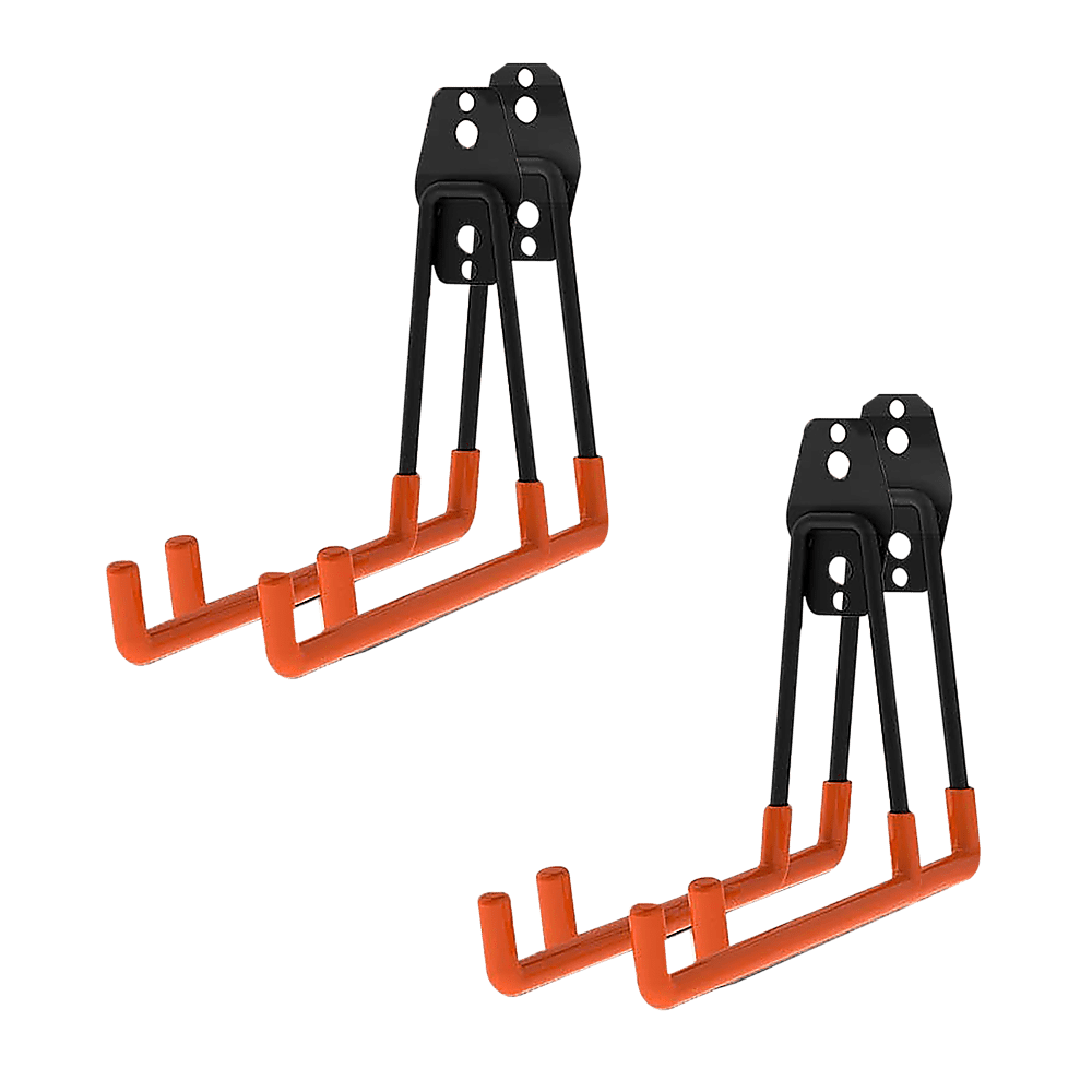 12 Pack Heavy Duty Steel Wall Mount Garage Hooks - Tool Storage Organizer for Workshop, Garage, Shed & Home Organization
