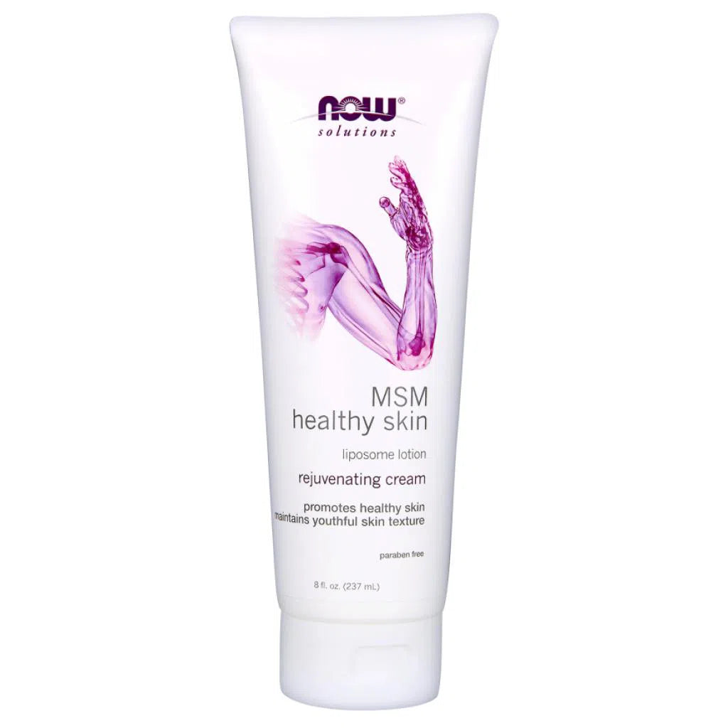 NOW Solutions MSM Liposome Lotion for Healthy Skin - Moisturizing Body Lotion with MSM for Smooth, Hydrated Skin - Perfect for Dry Skin Care & Daily Moisturizing Routine