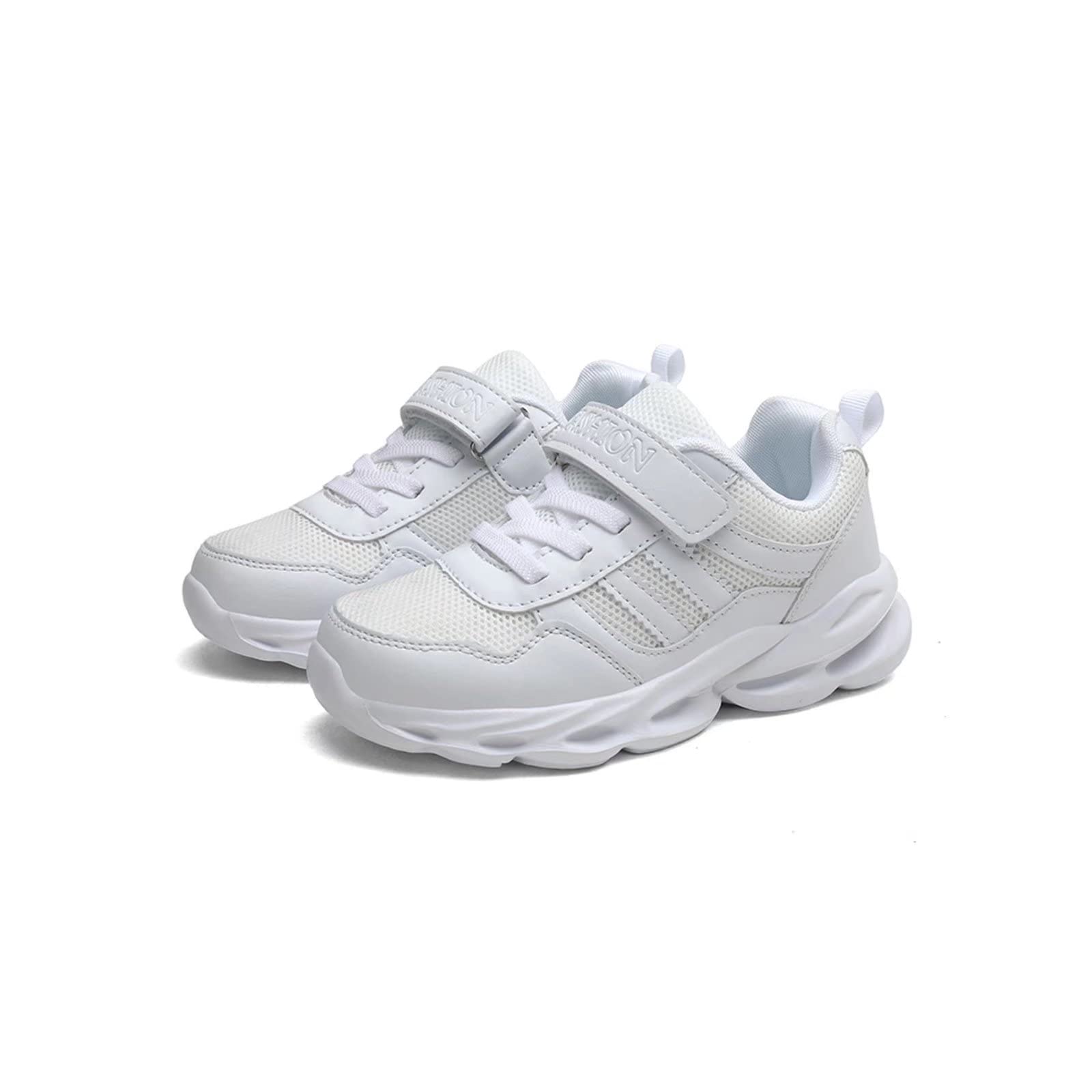 **White Kids Sneakers for Girls & Boys - Casual & Sport Tennis Shoes for Toddler, Little Kid & Big Kid - Perfect for School, Play & Everyday Wear**