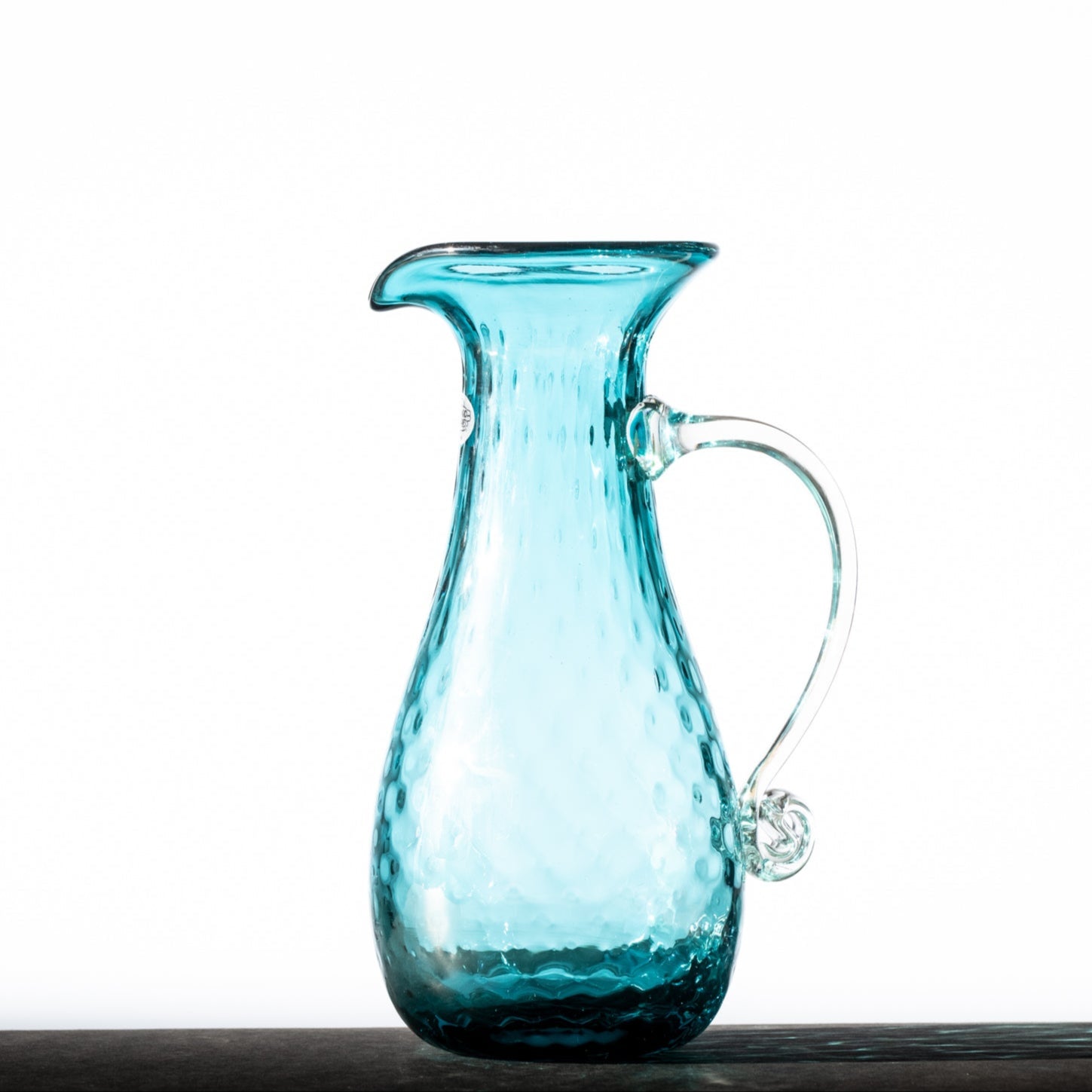 2511D Diamond Optic Drinkware Set - 12-Piece Crystal Clear Glass Cups with Elegant Cut Design, Perfect for Cocktails, Juice & Iced Tea - Cerulean Blue