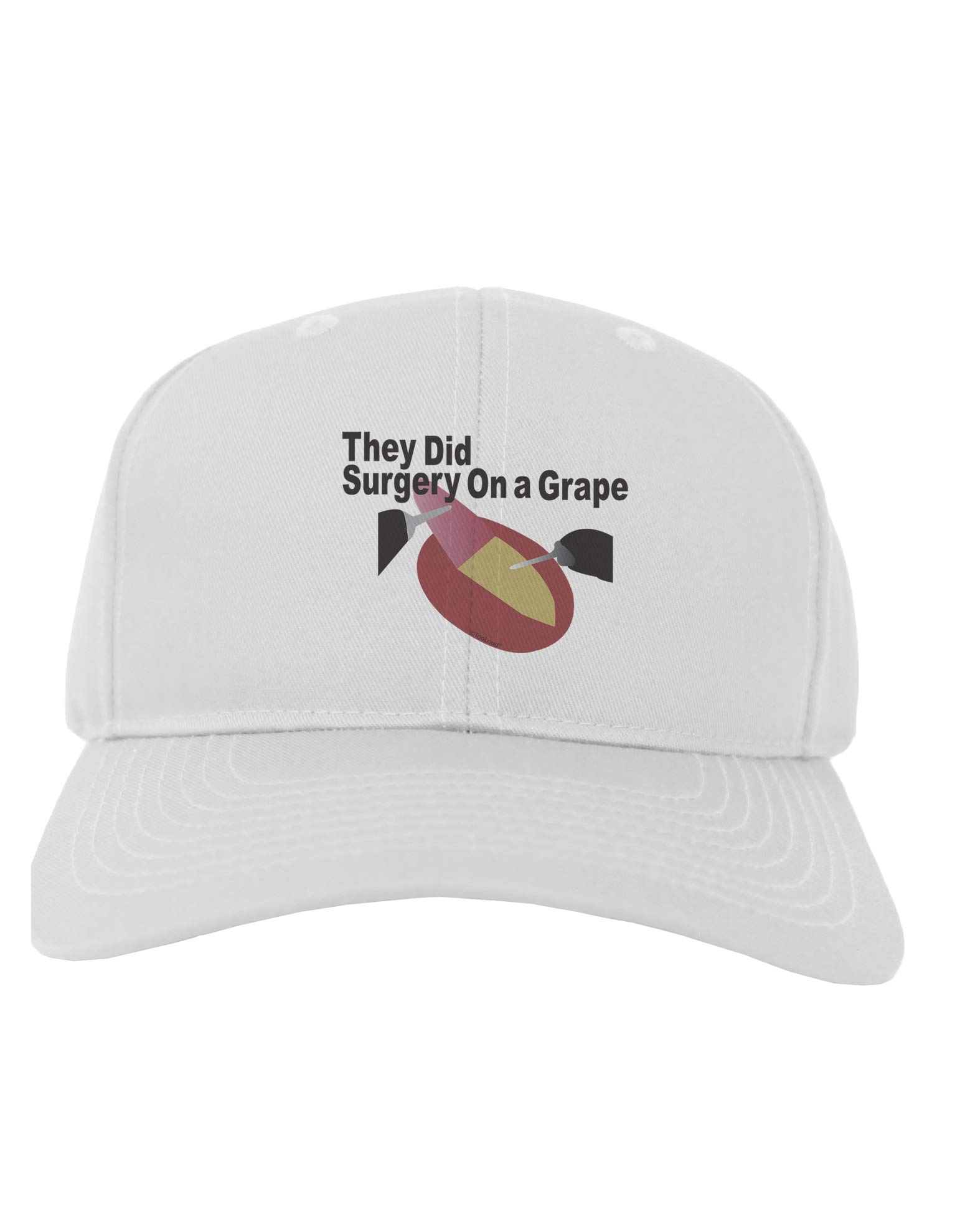 TOOLOUD 'They Did Surgery On a Grape' Funny Adult Baseball Cap - Trendy Meme Hat for Men & Women - Perfect for Casual Wear, Parties, and Pop Culture Fans