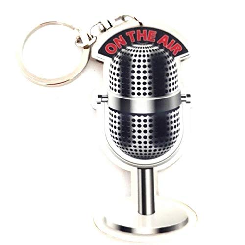 Acrylic Microphone Keychain - Portable & Durable On-The-Go Mic Accessory for Musicians, Streamers & Podcasters | Perfect for Gifts, Events & Travel