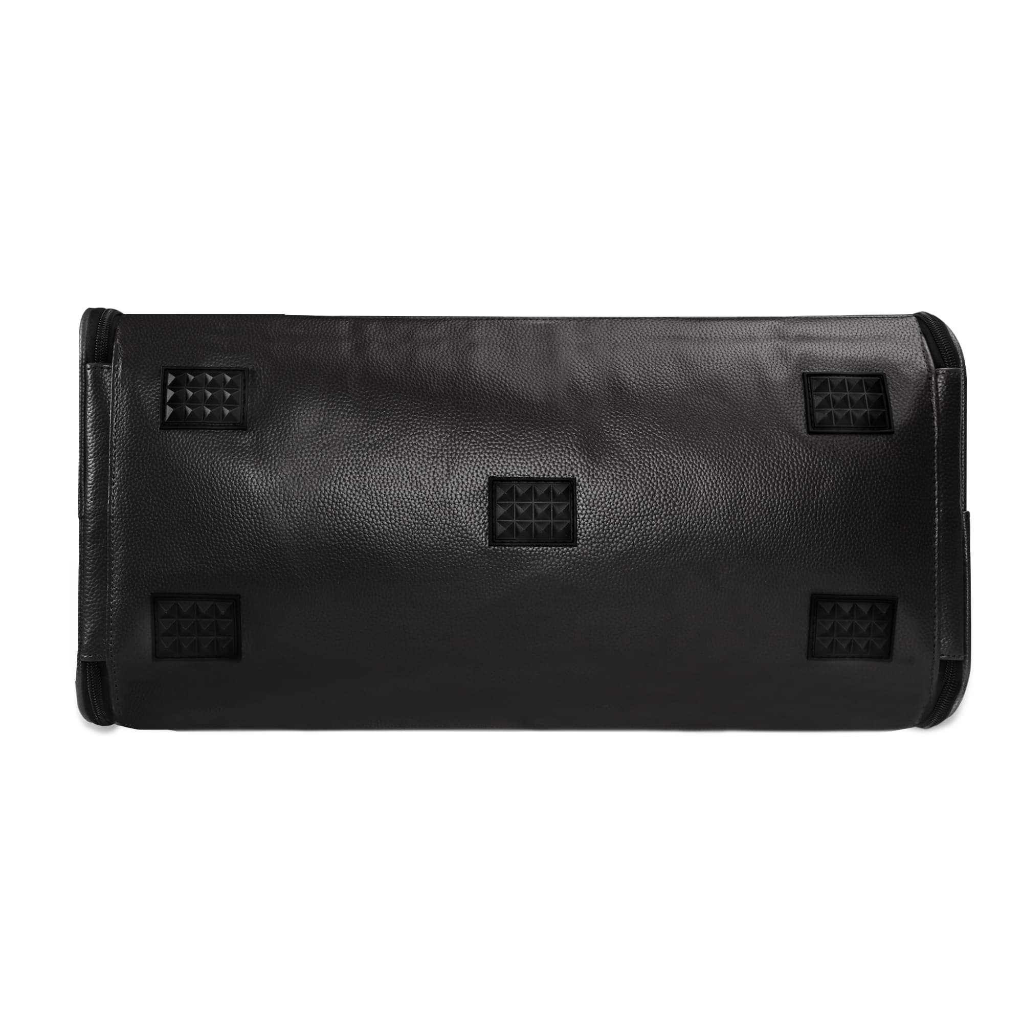 Gothic Style Foldable Leather Duffle Bag for Travel, Gym & Weekend Getaways - Vintage Distressed Design Carry On Luggage