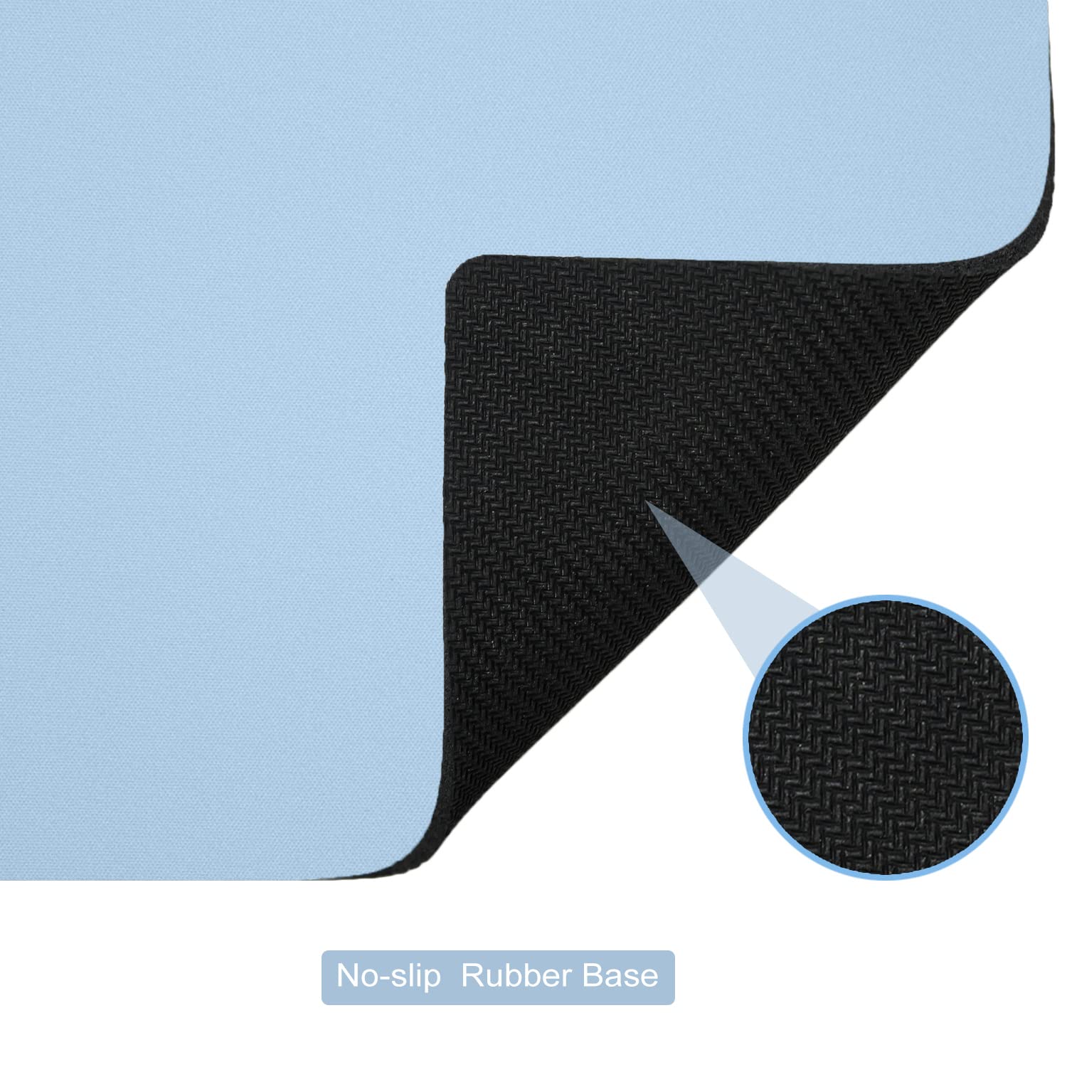 Mini Wireless Mouse Pad 5.5 x 7 Inch - Small Portable Non-Slip Rubber Base Mousepad for Laptop, Office & Travel - Cute Blue Design for Comfortable Use at Home, Work or Gaming