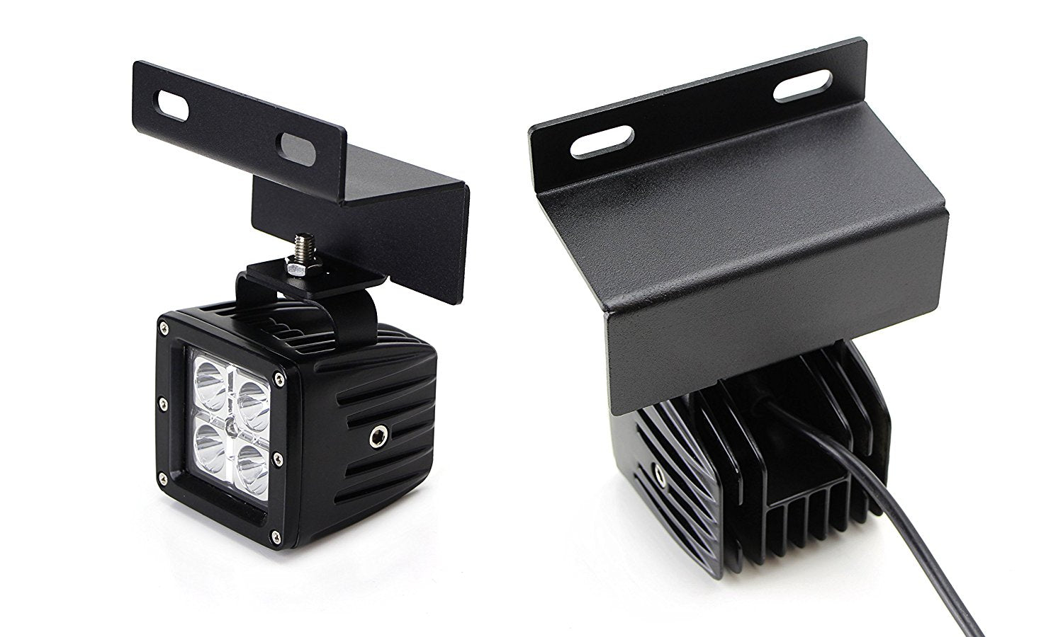 40W LED Pod Lights with Fog Light Bracket & Wiring Kit - Compatible with 2005-2007 Ford F250 F350 F450 Excursion - Off-Road, Fog, Work Light for Trucks & SUVs