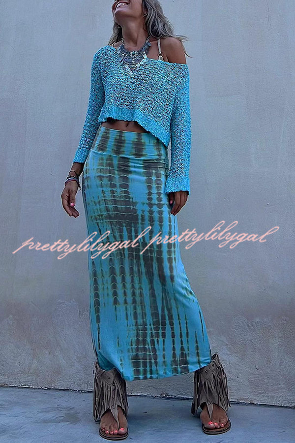 Sunny Meadow Crop Knit Cover Up Top - Women's Summer Beachwear, Boho Chic Swimwear Cover, Perfect for Poolside, Vacation & Music Festivals