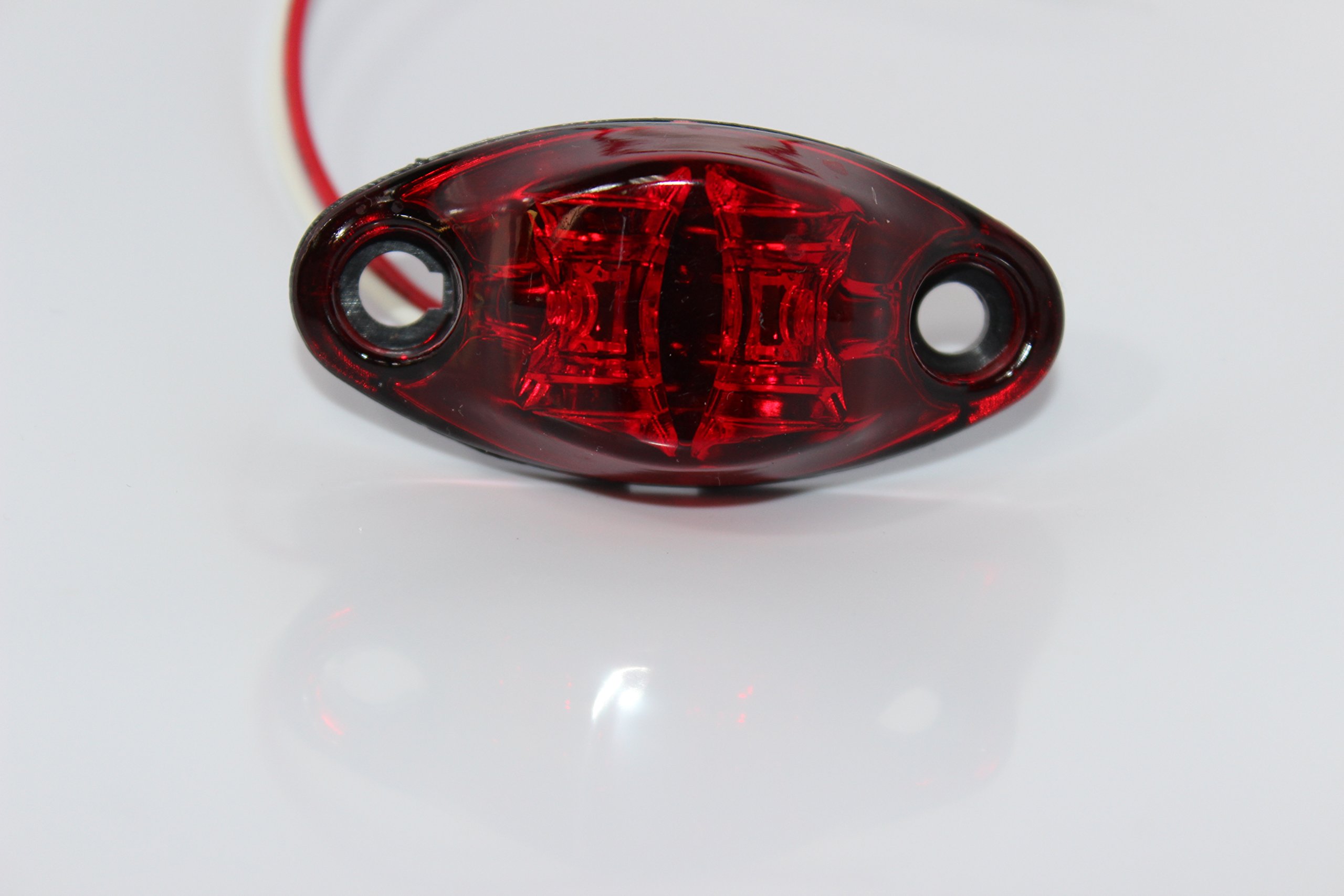 Kaper II L04-0037R Red LED Marker Light & Clearance Light - Heavy Duty Truck Trailer Safety Lights for Night Visibility & Road Compliance