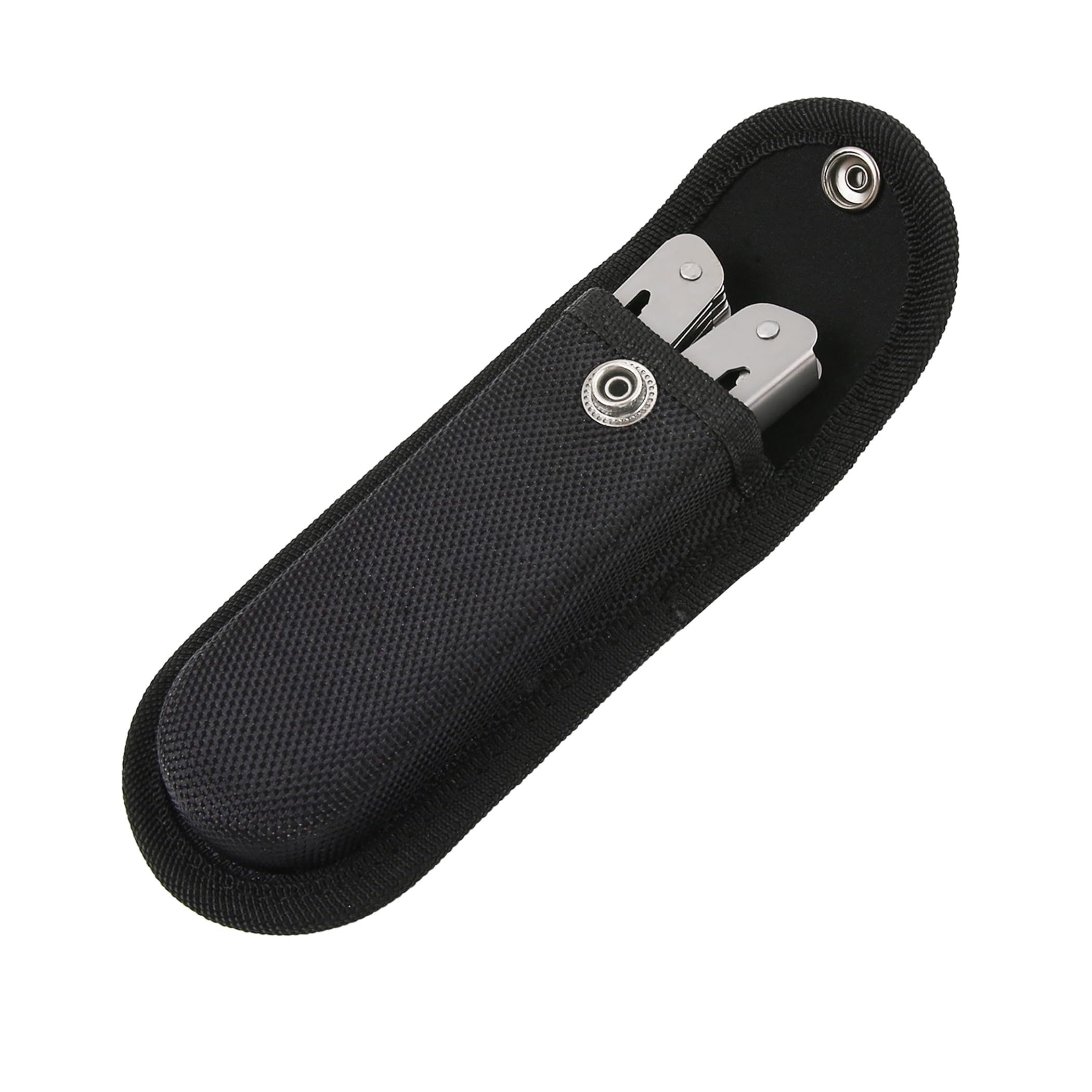 2Pcs Nylon Pouch with Belt Loop for 5.1inch/13cm Multitool & Folding Knife - Durable Knife Sheath for Leatherman Tools, Pocket Knife Holder Holster (Large Size) - Perfect for Camping, Hiking & Outdoor Adventures