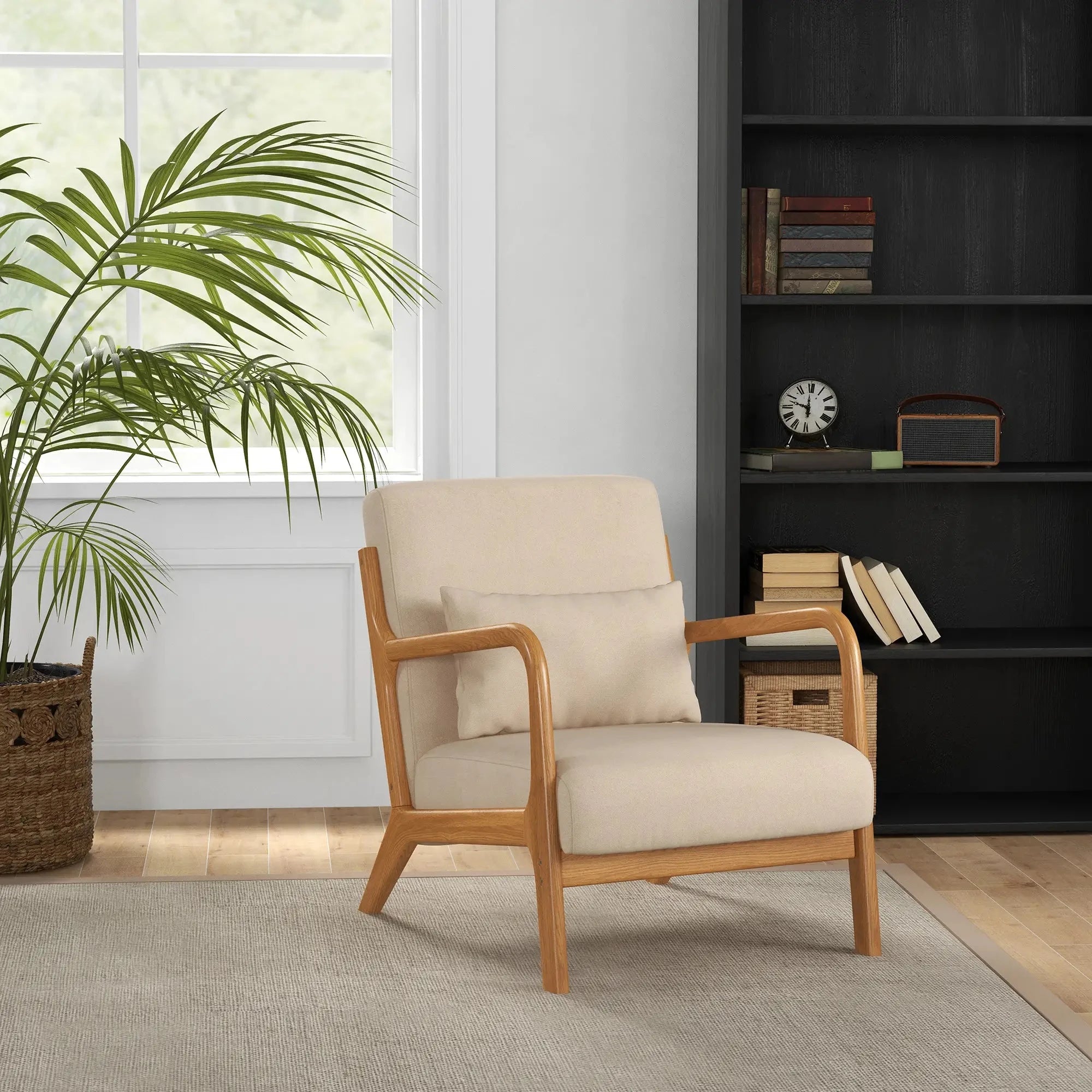 Luxury Velvet Fabric Lounge Chair - Soft & Comfortable Modern Accent Chair for Living Room, Bedroom, or Office - Available in 2 Elegant Colors (Blue & Gray) - Perfect for Relaxing, Reading, or Decorating Your Space