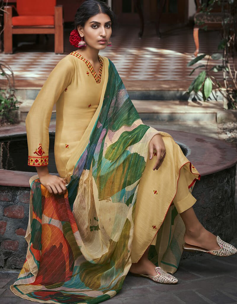 Beige Silk Pantsuit for Women - Elegant Pure Silk Business Suit for Office & Formal Events