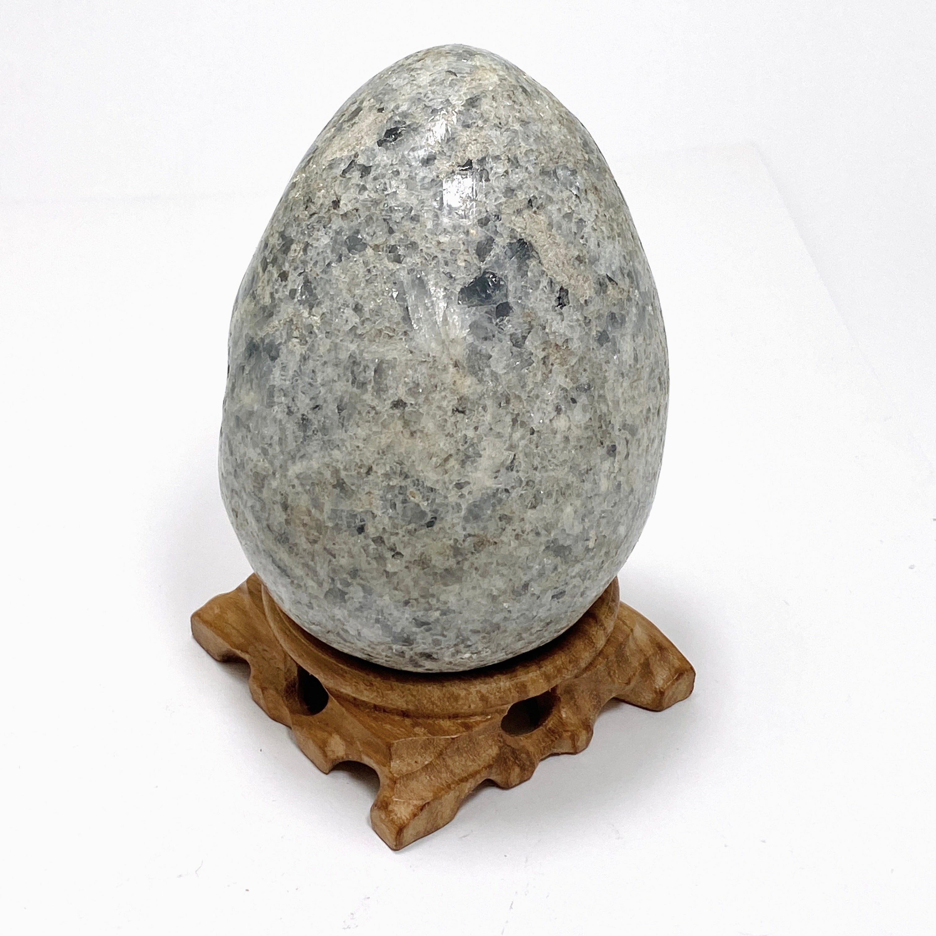 Celestite Egg - Natural Madagascar Healing Crystal for Meditation, Reiki & Energy Work - Perfect for Home Decor, Spiritual Gifts & Chakra Balancing