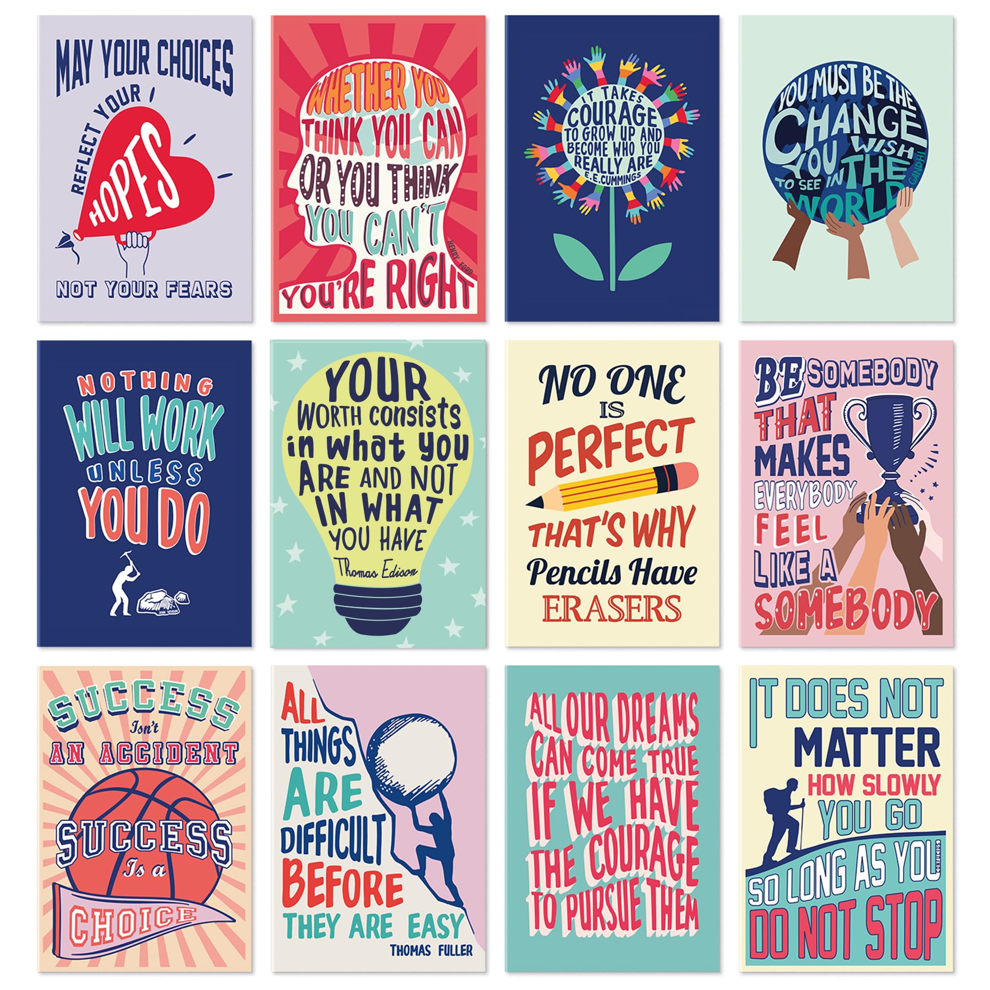 Sweetzer & Orange Inspirational Notebook Set - 12 Pack Small 3.5 x 5
