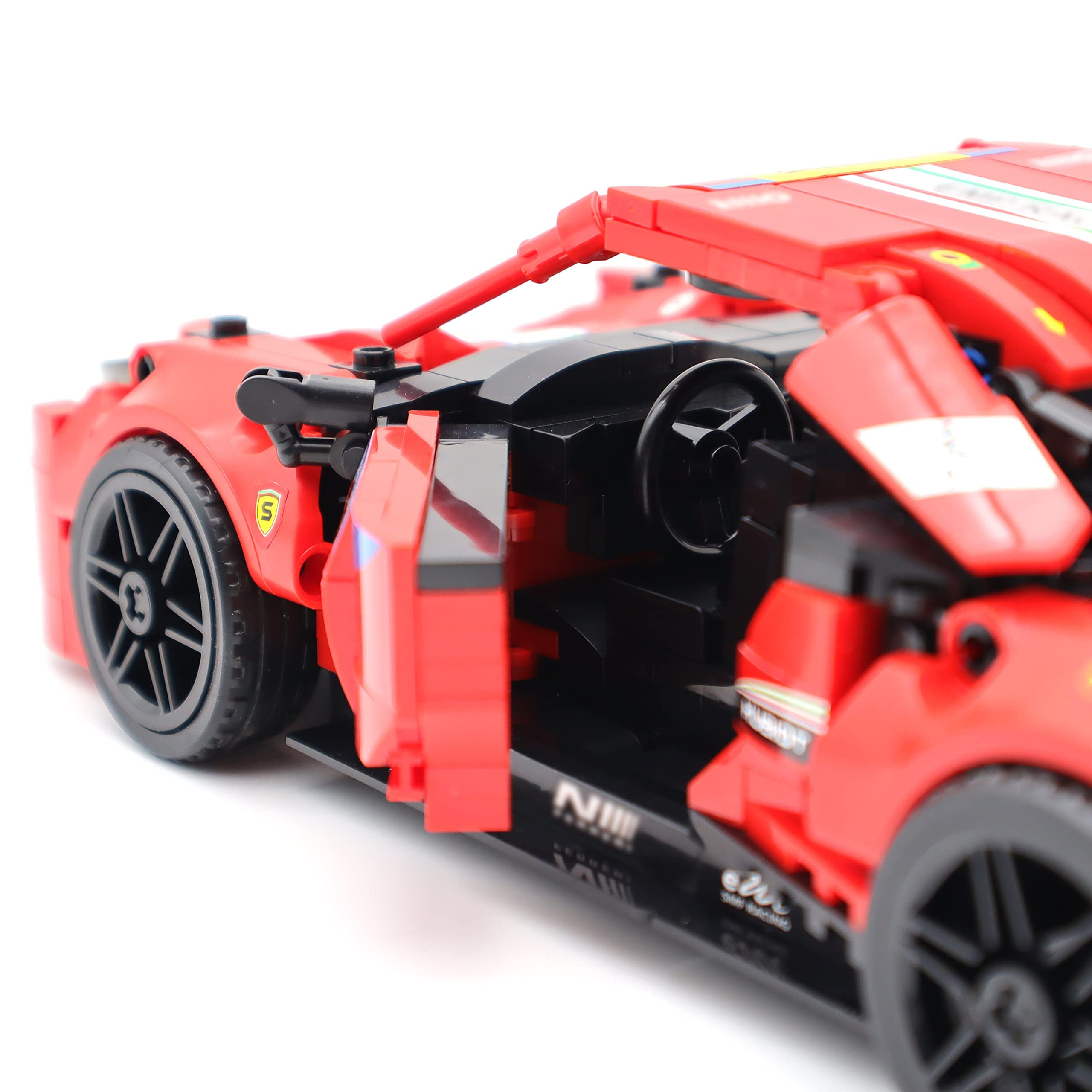 Speed Red Racing Car Building Blocks Kit (826PCS) - Creative Toy for Boys & Adults