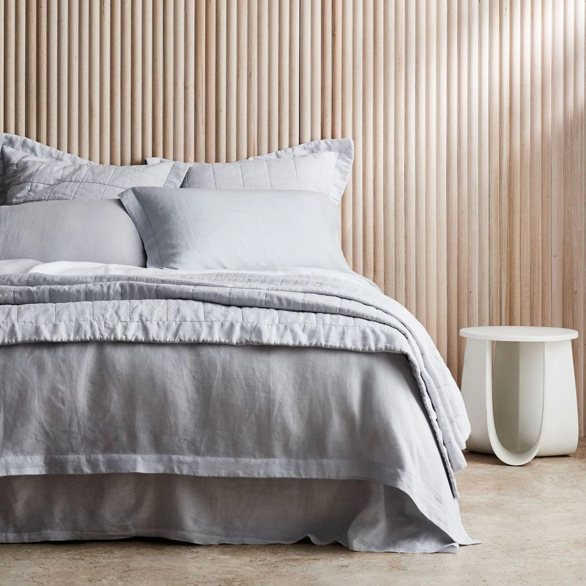 Sheridan Abbotson Silver Bed Cover - Luxury Queen Size Bedding Set for Hotel & Home Use - Soft & Breathable for Ultimate Comfort