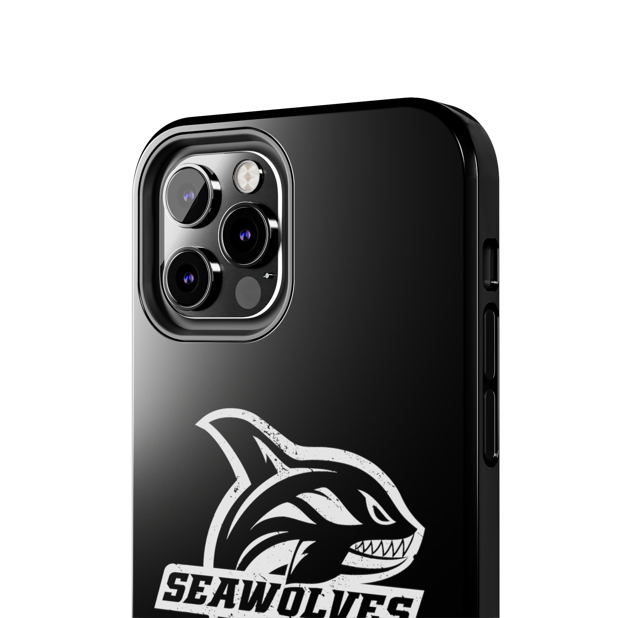 Seawolves Black Rugged Phone Case - Durable & Shockproof Protection for iPhone & Android - Perfect for Outdoor, Sports & Daily Use